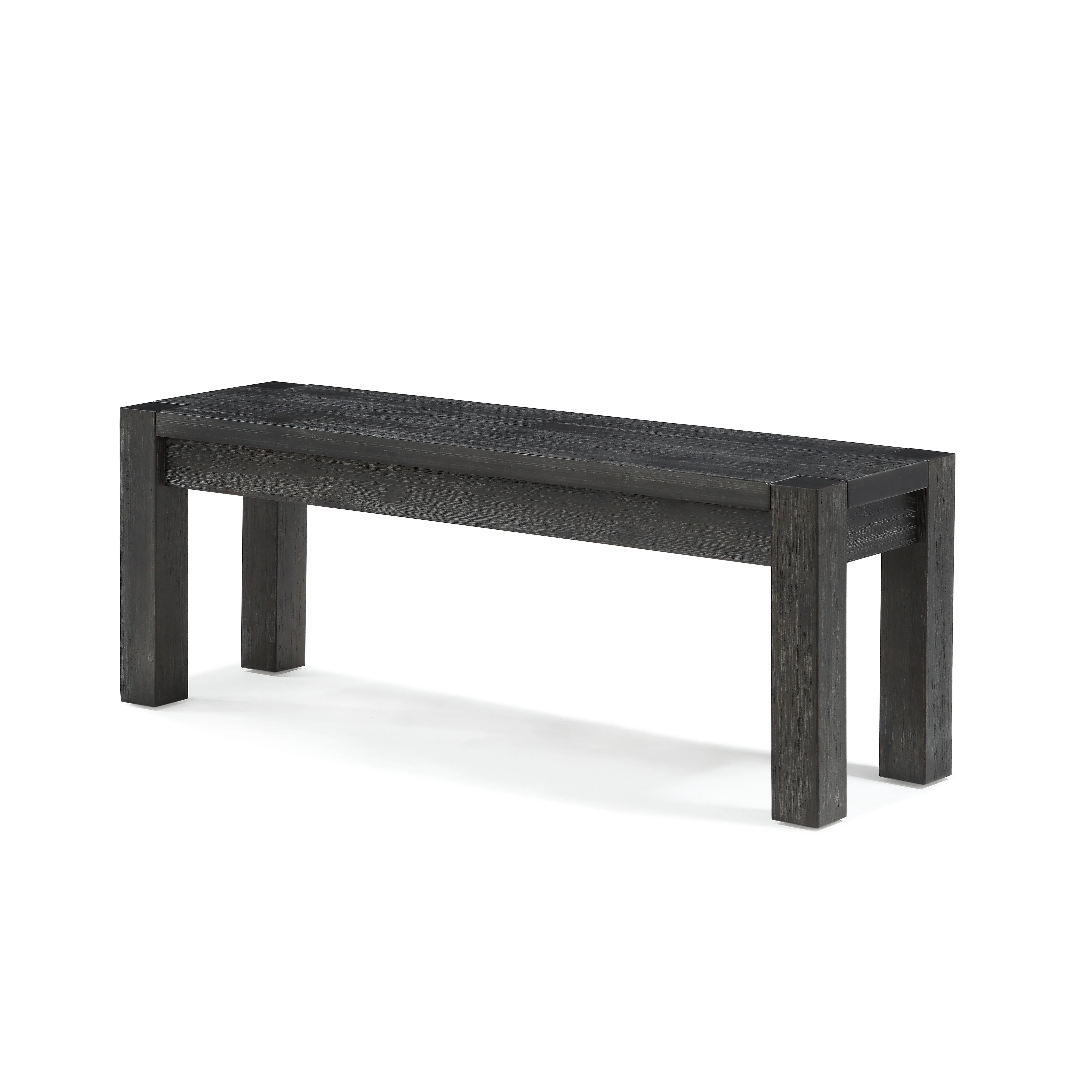 Meadow Solid Wood Bench in Graphite - Image 3