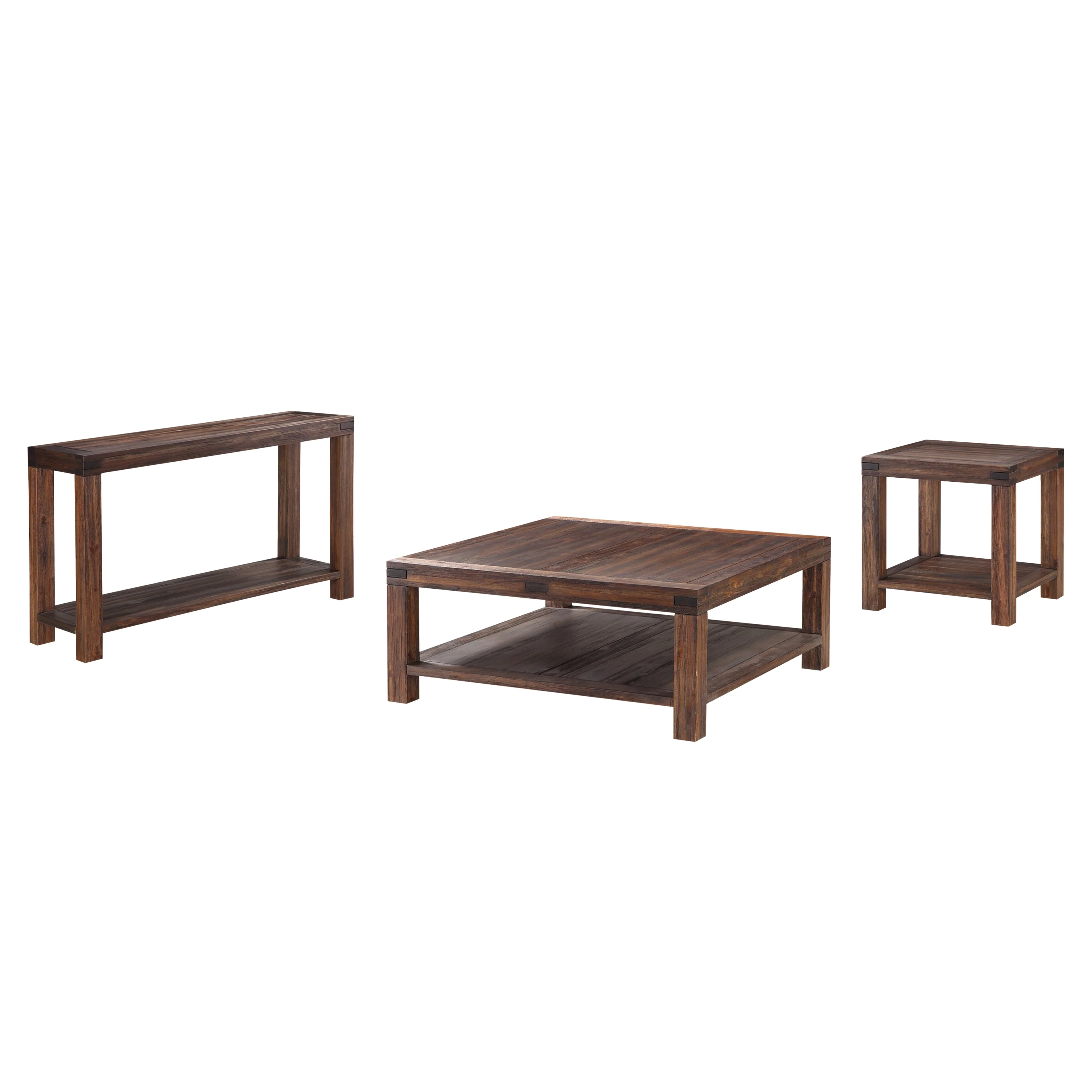 Meadow Solid Wood Console Table in Brick Brown - Image 4