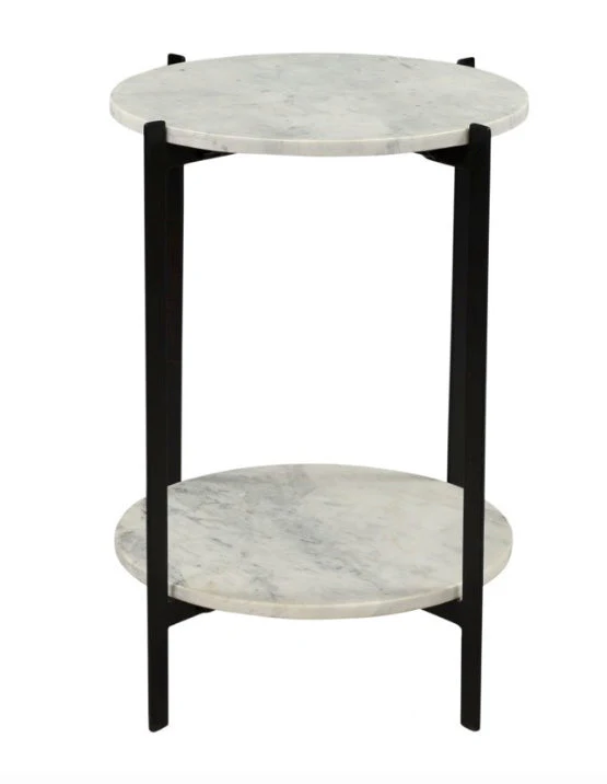 Melanie Accent Table White