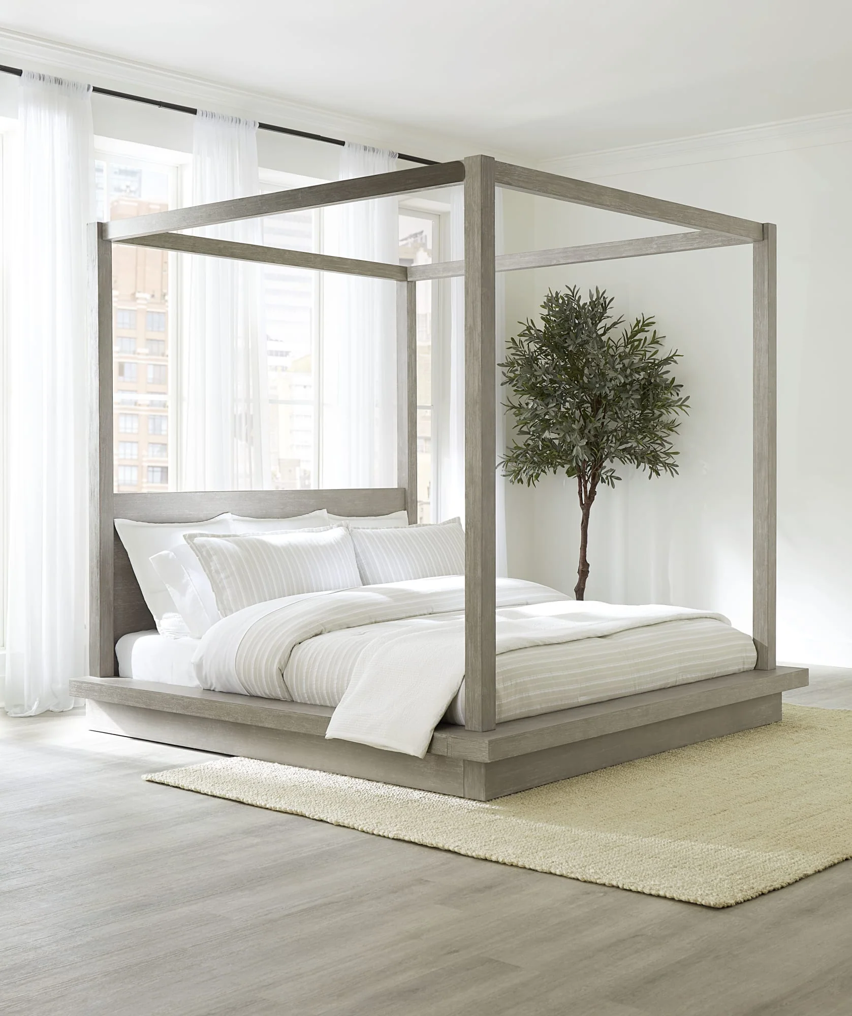 Melbourne Mineral California King Canopy Bed - Image 2
