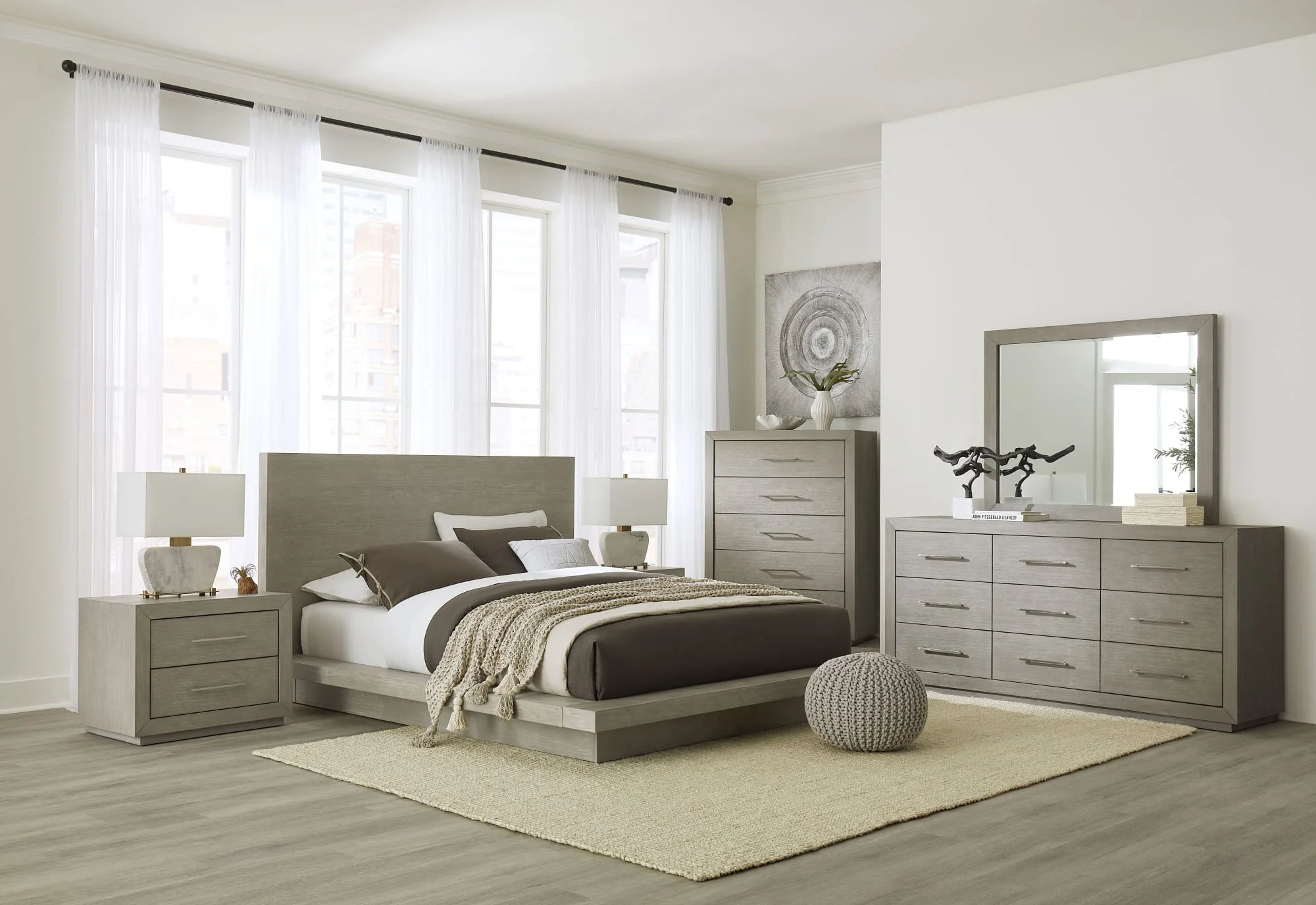 Melbourne Mineral Full Panel Bed - Image 3
