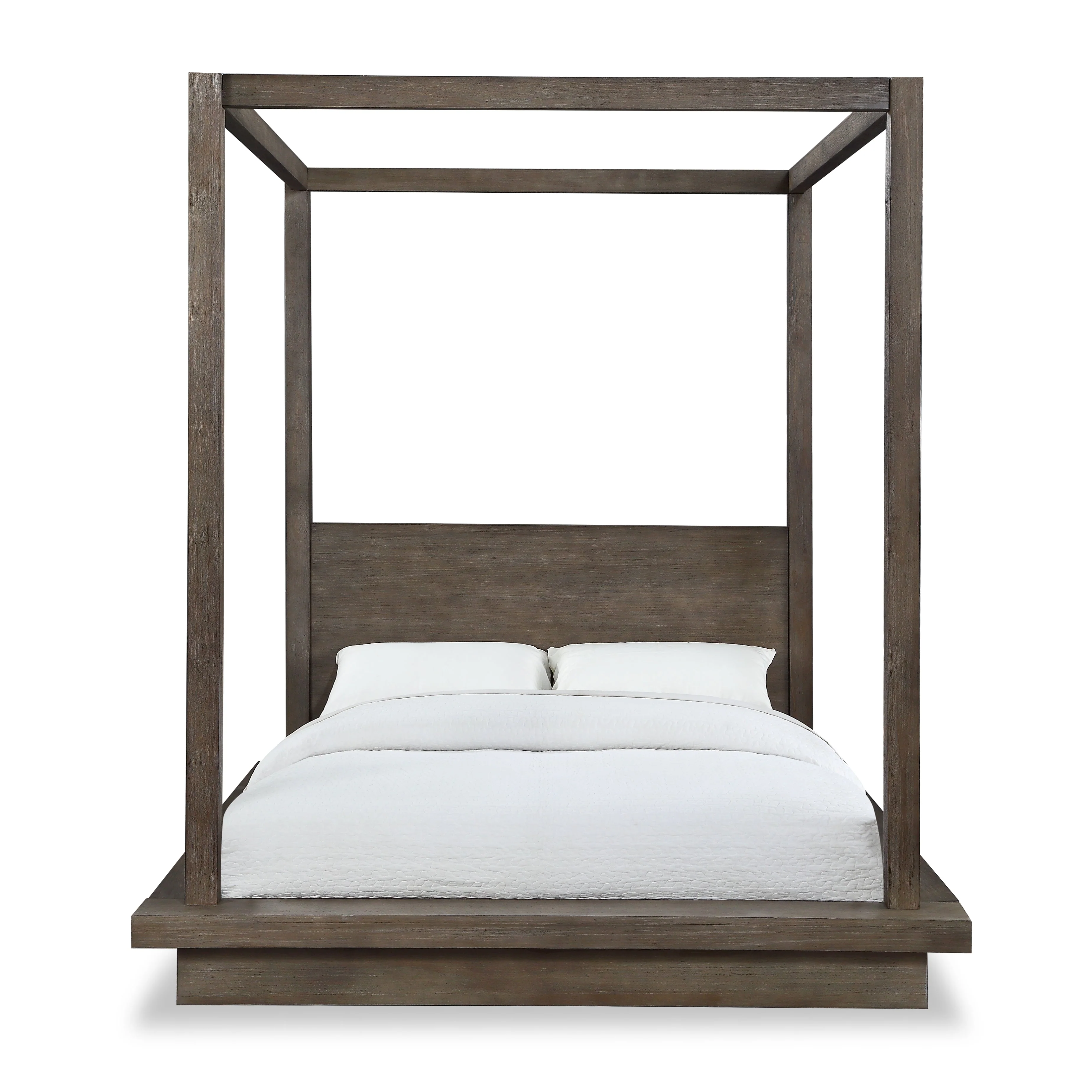 Melbourne Wood California King Canopy Bed in Dark Pine - Image 5