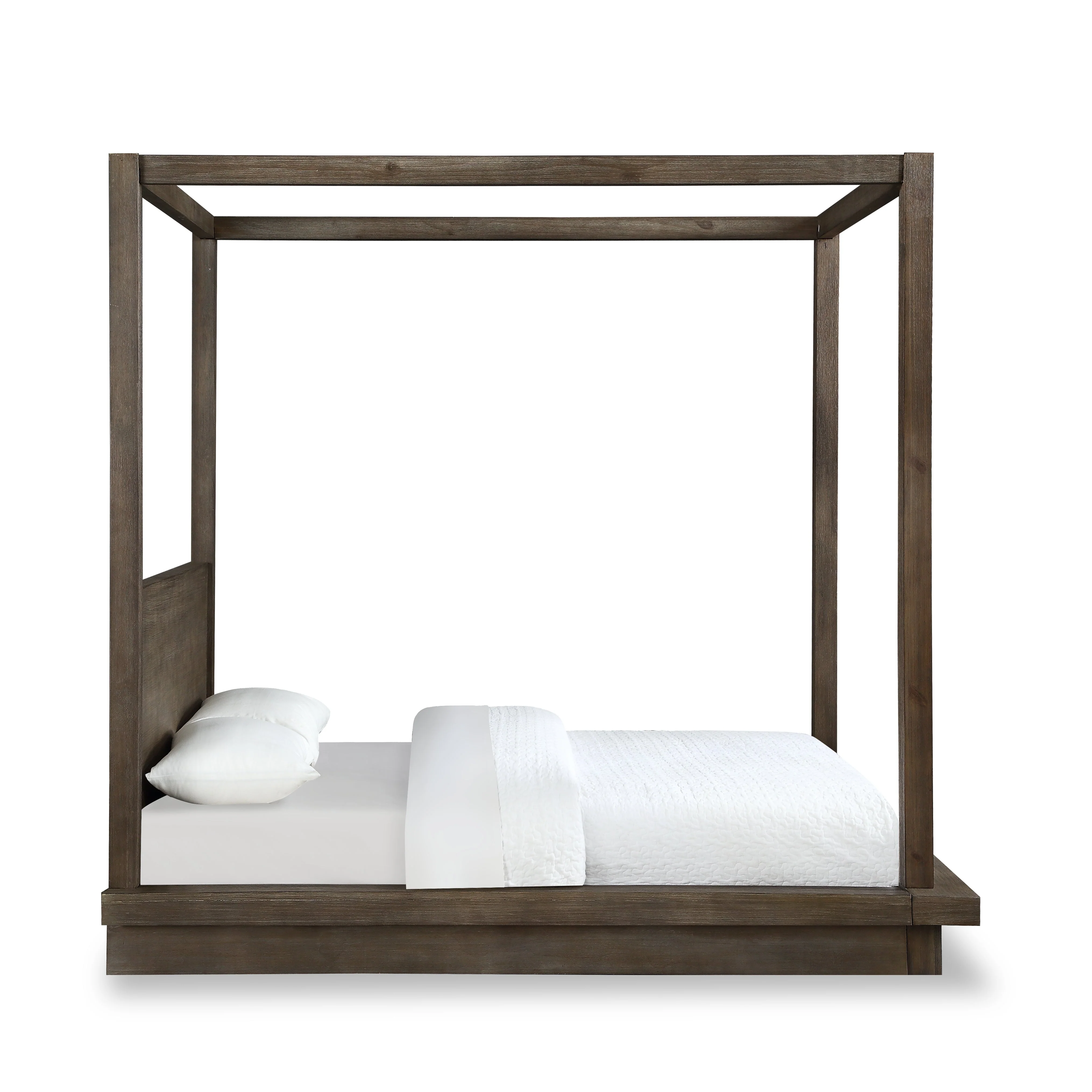 Melbourne Wood California King Canopy Bed in Dark Pine - Image 6