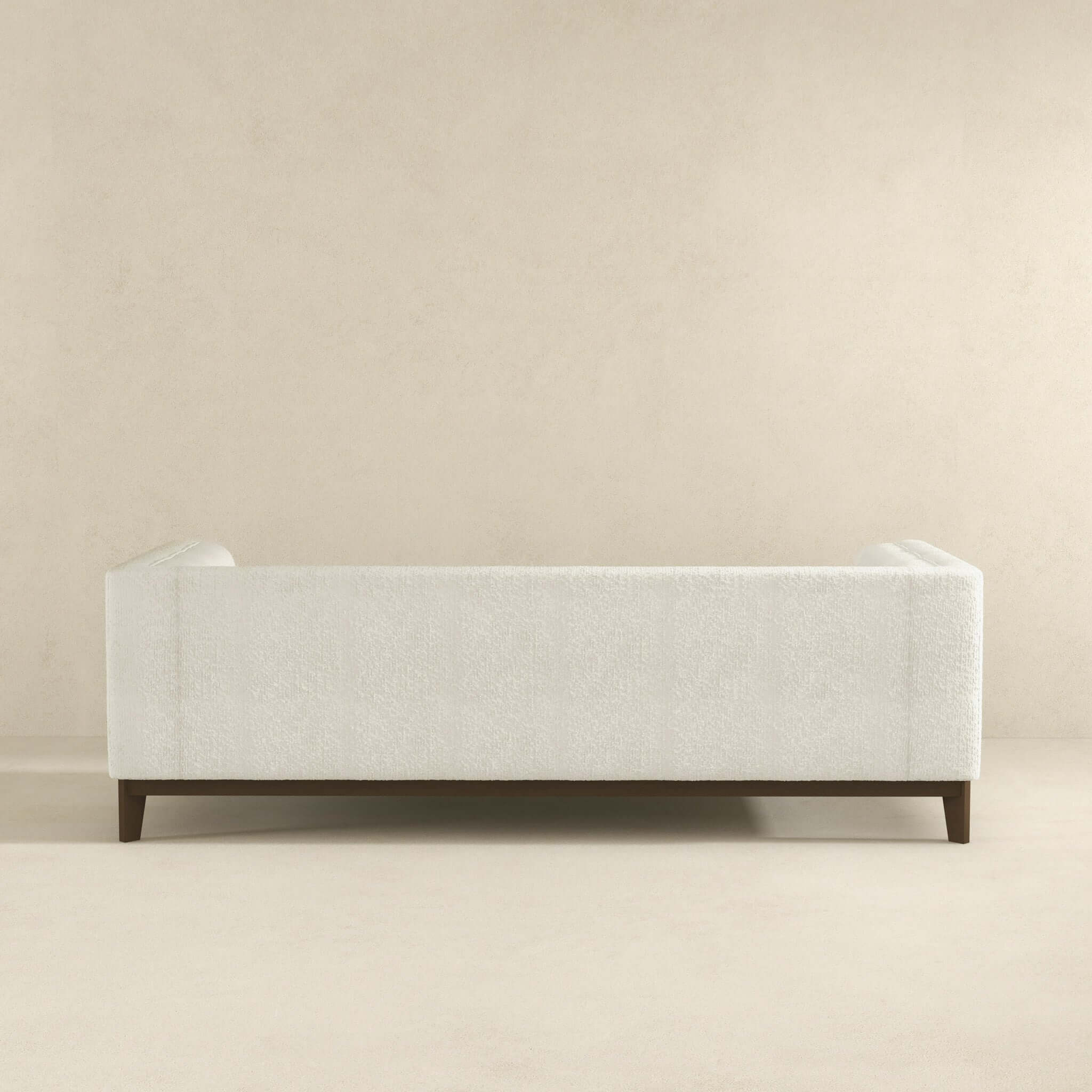 Melissa Mid-Century White Boucle Modern Sofa - Image 6