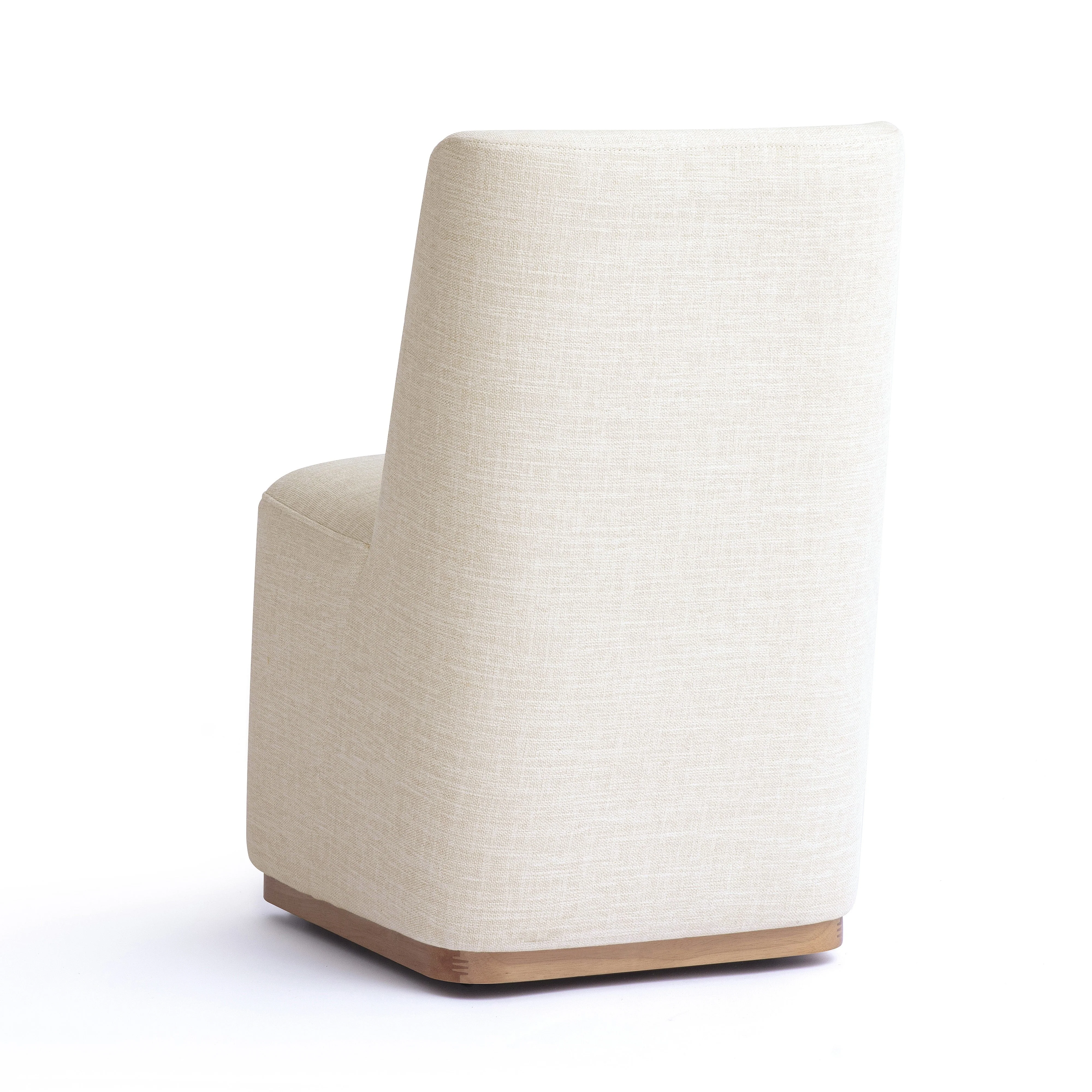 Melissa Performance Fabric Rolling Dining Chair - Image 5