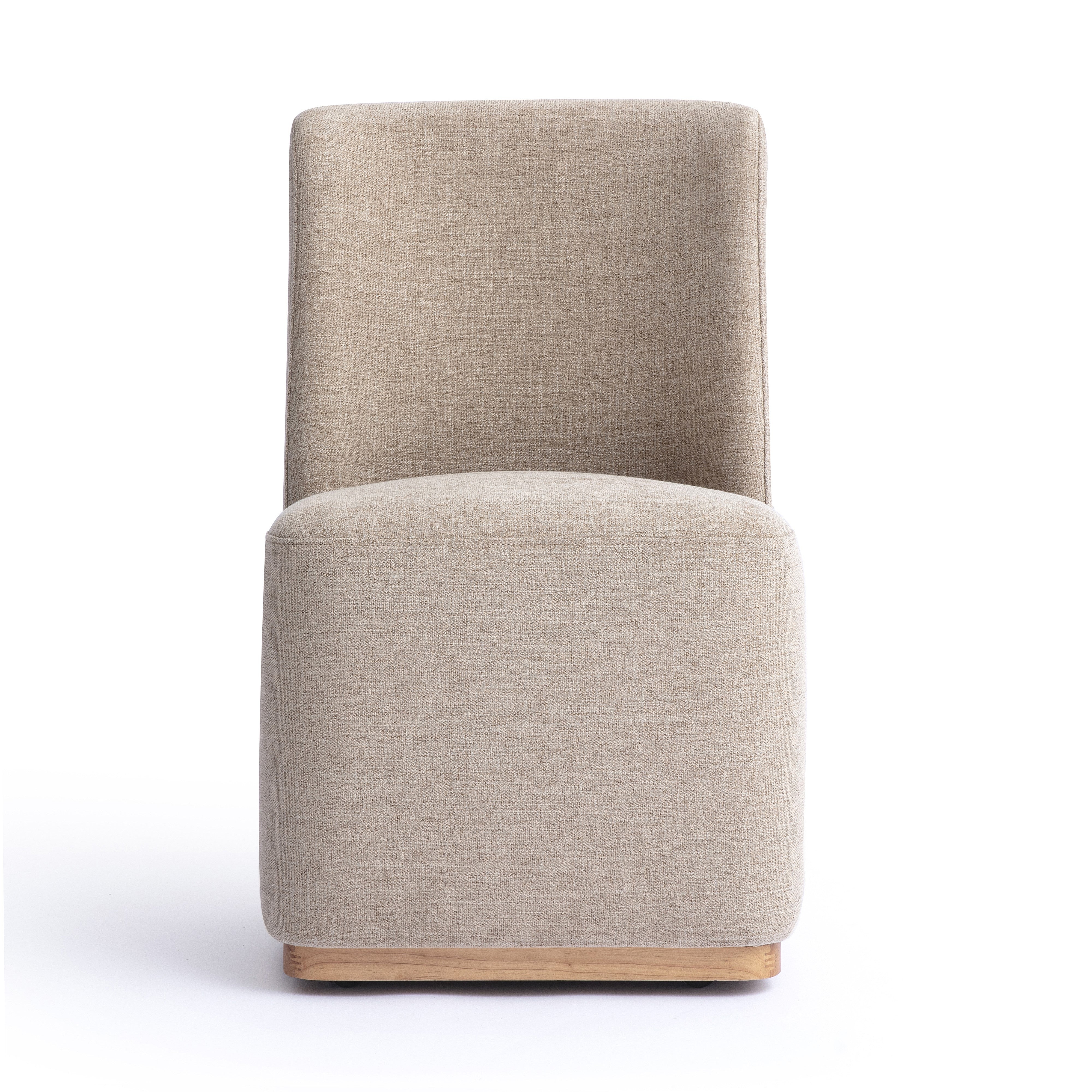 Melissa Performance Fabric Rolling Dining Chair - Image 8