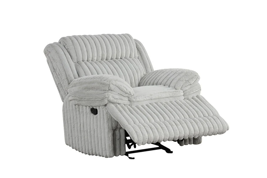 Mellow Grey 3-Piece Reclining Living Room Set - Image 8