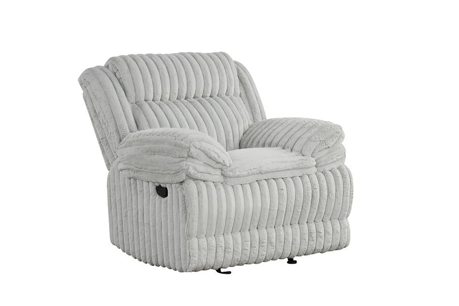 Mellow Grey 3-Piece Reclining Living Room Set - Image 9