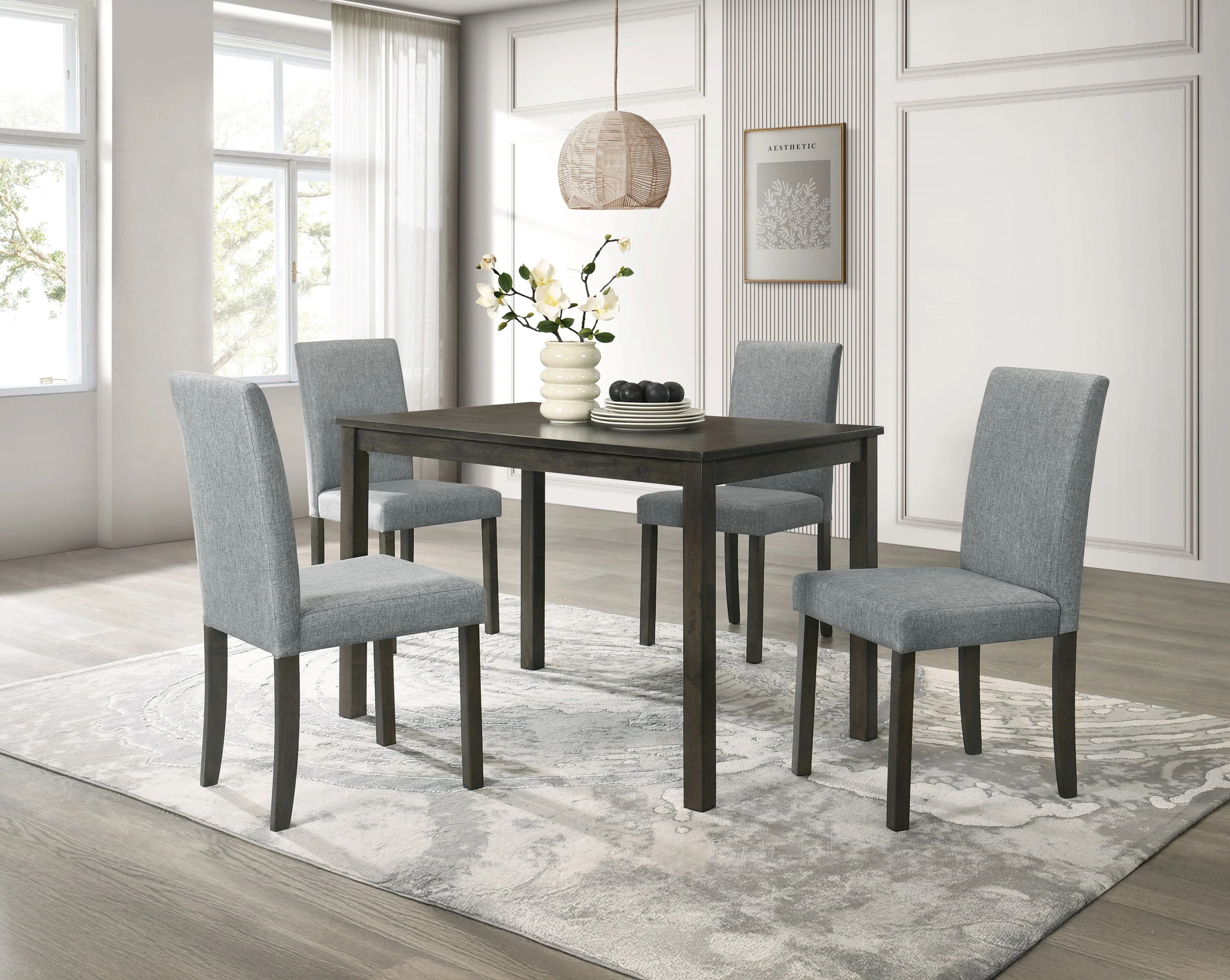 Melshire Dark Wood Dining Table - Image 2