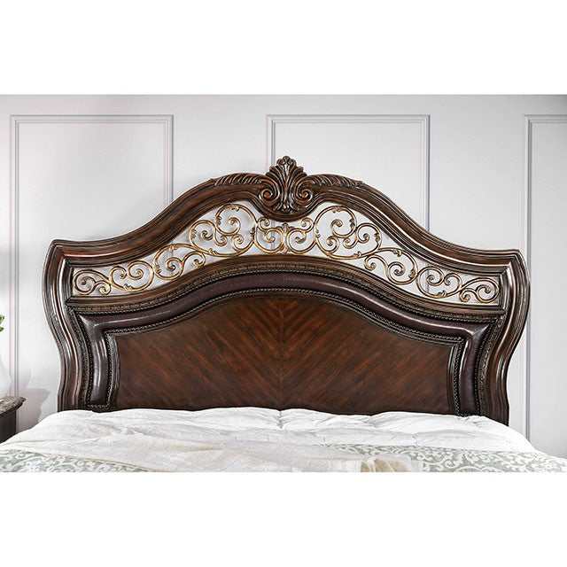 Menodora Brown Cherry California King Bed - Image 3