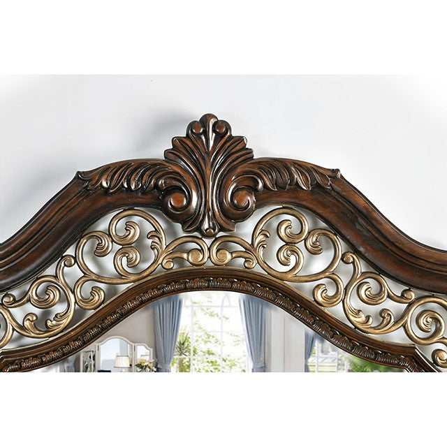 Menodora Brown Cherry California King Bed - Image 4