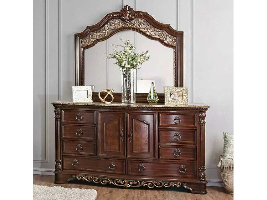 Menodora Brown Cherry Dresser Only