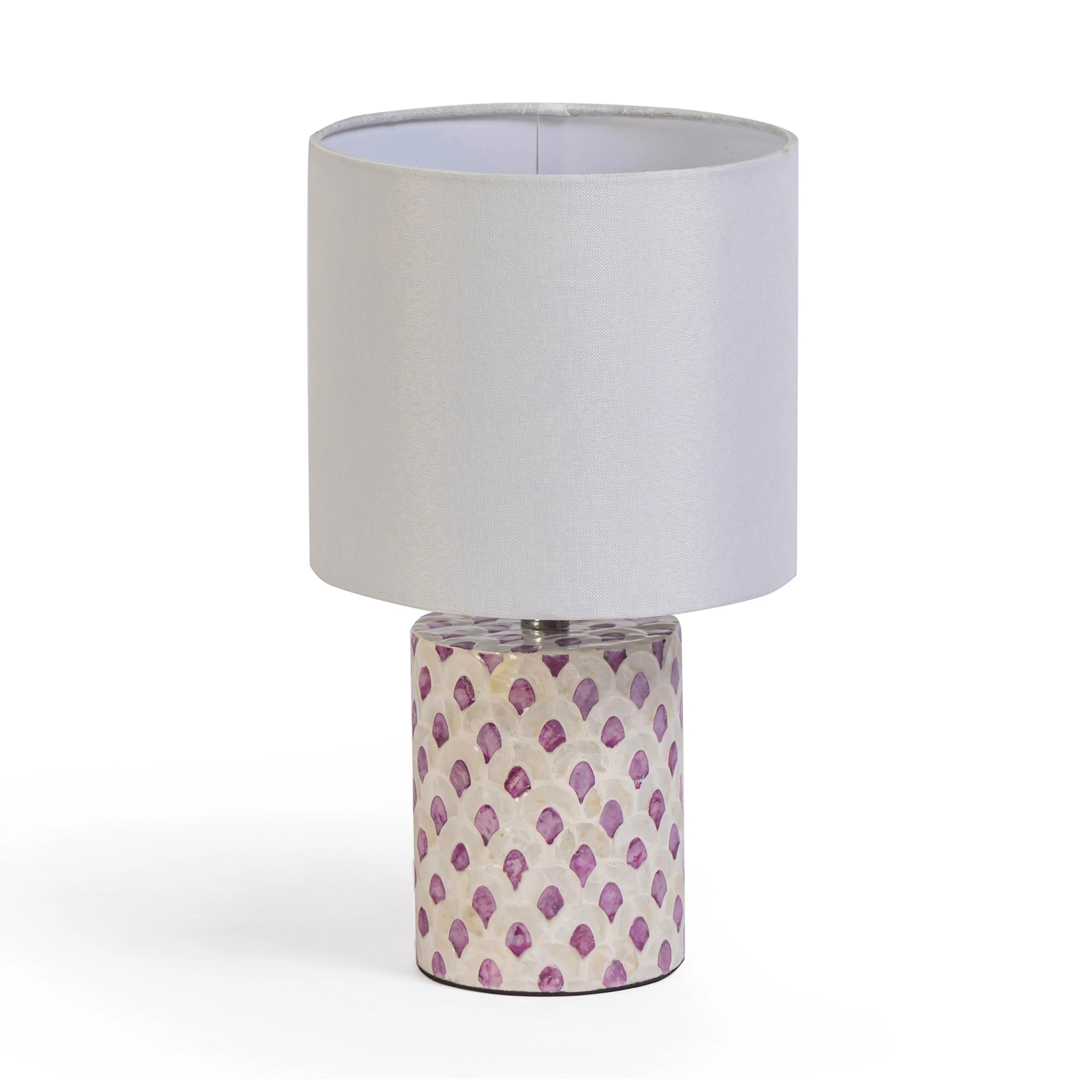 Merlot White Capiz Shell Table Lamp - Image 3