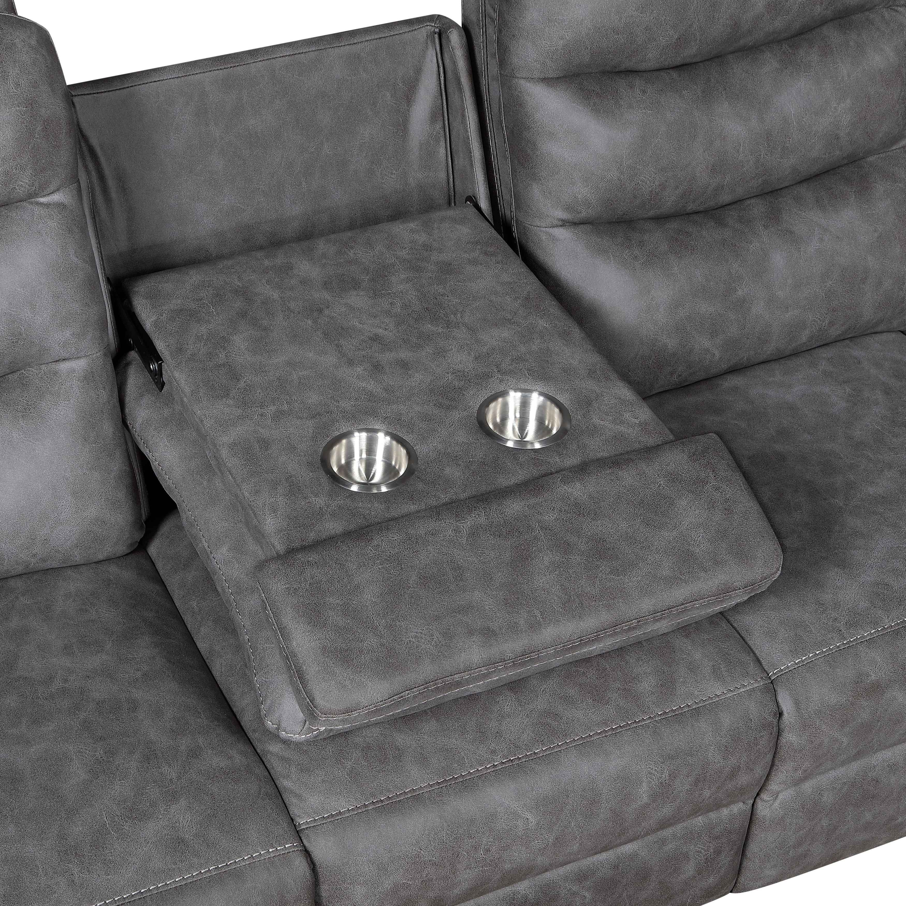 Metric Gray Reclining Living Room Set - Image 7
