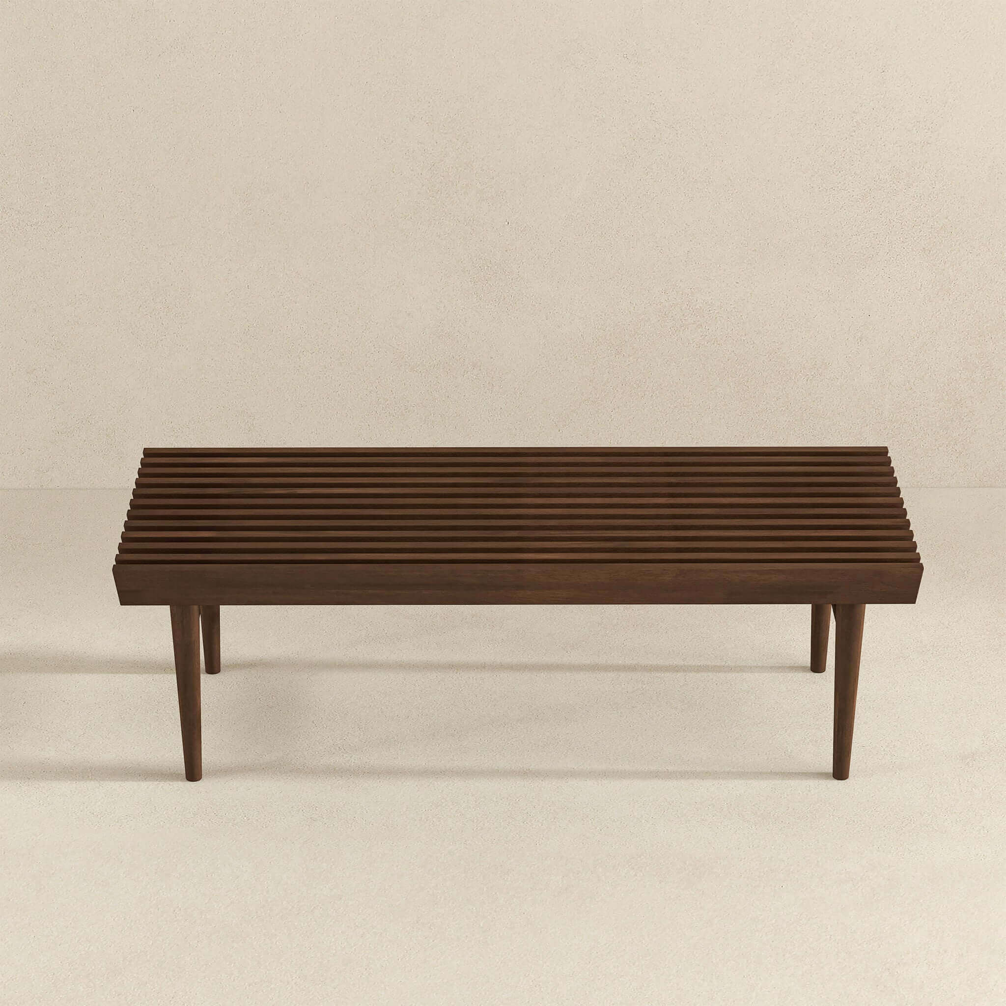 Mia Mid Century Modern Solid Wood Bench - Image 4