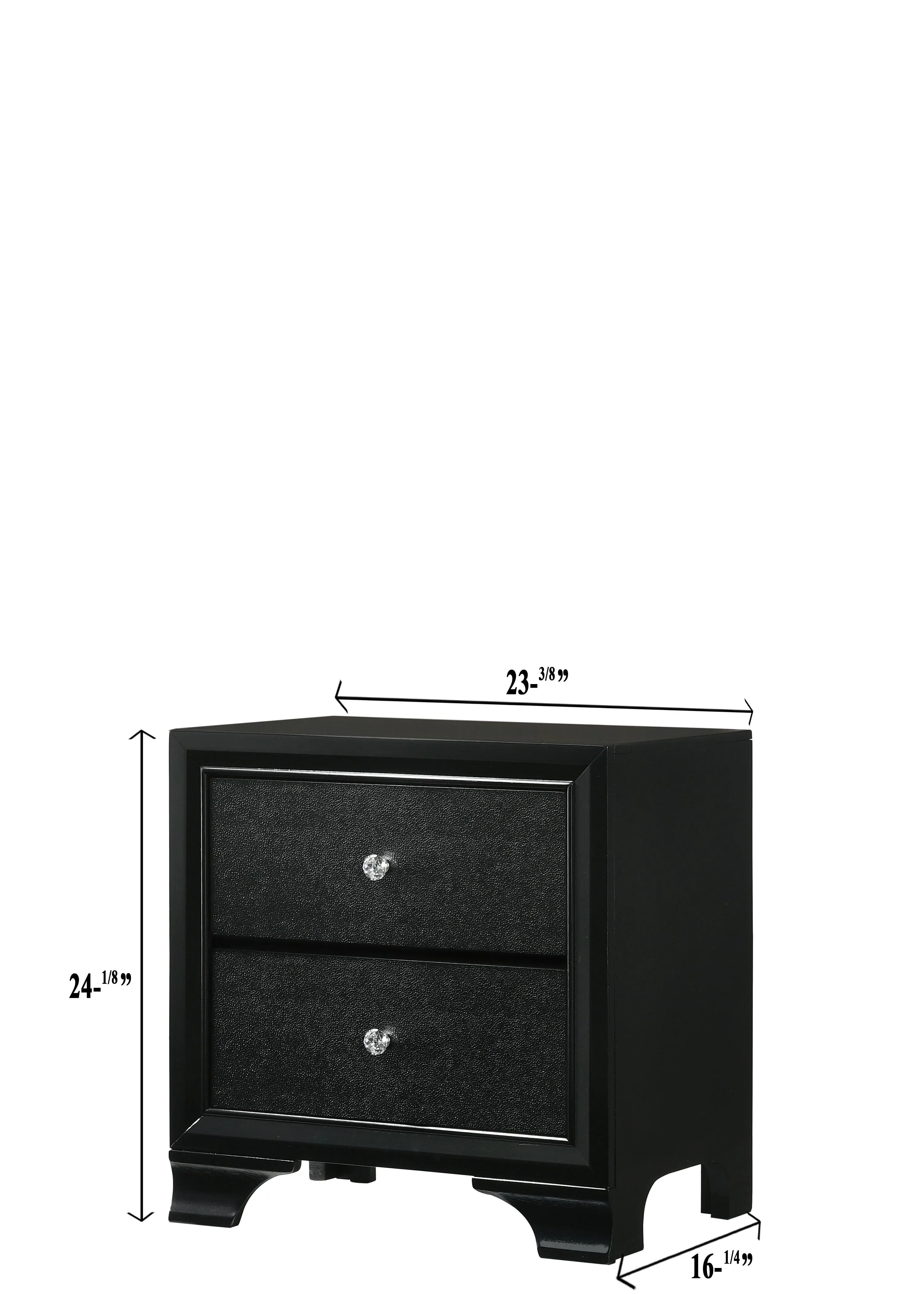 Micah Black Nightstand - Image 4