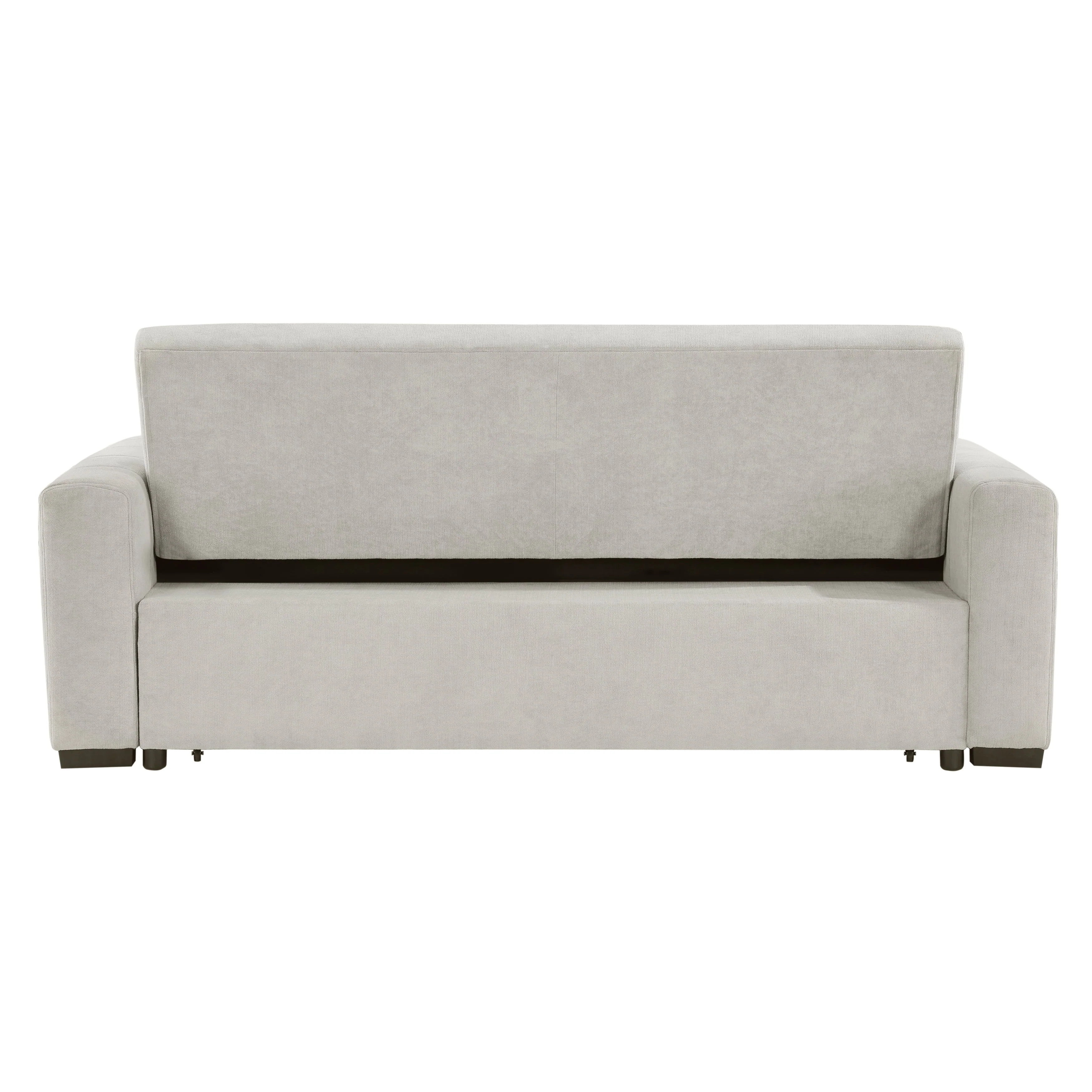 Michah Light Gray Convertible Sofa with Pull-out Bed - Image 6