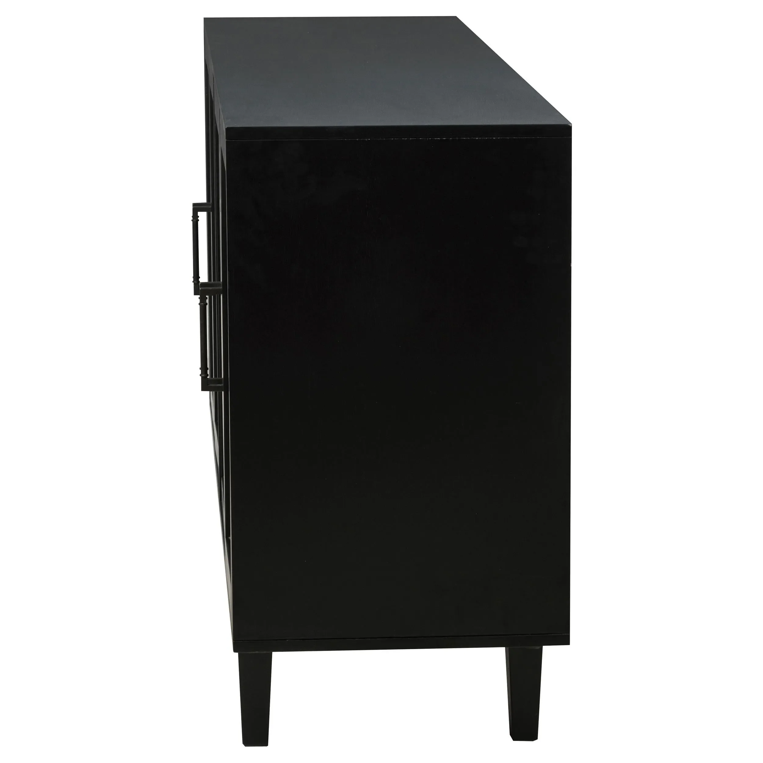 Middleton Black 4-Door Sideboard with Dual Drawers - Image 10
