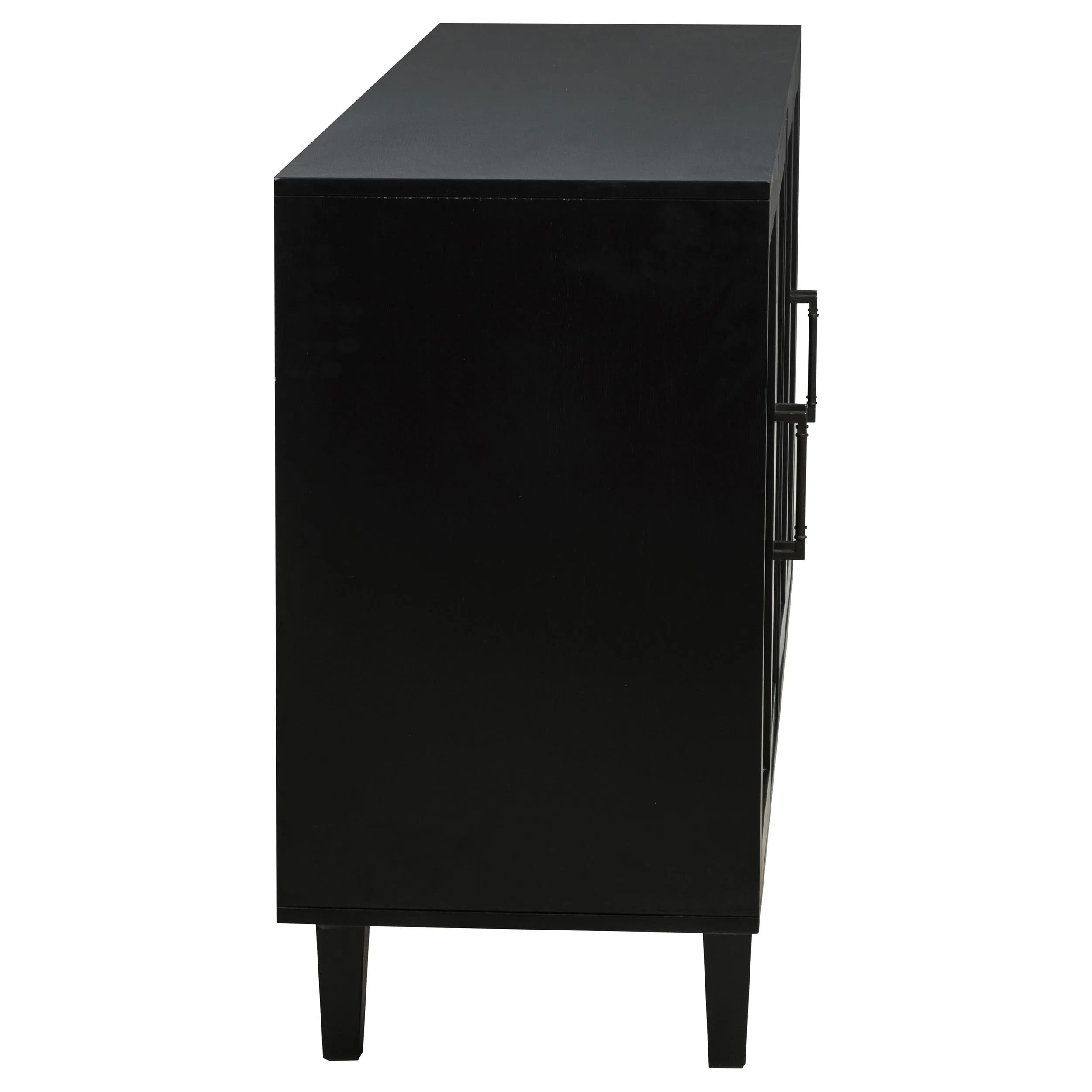 Middleton Black 4-Door Sideboard with Dual Drawers - Image 9