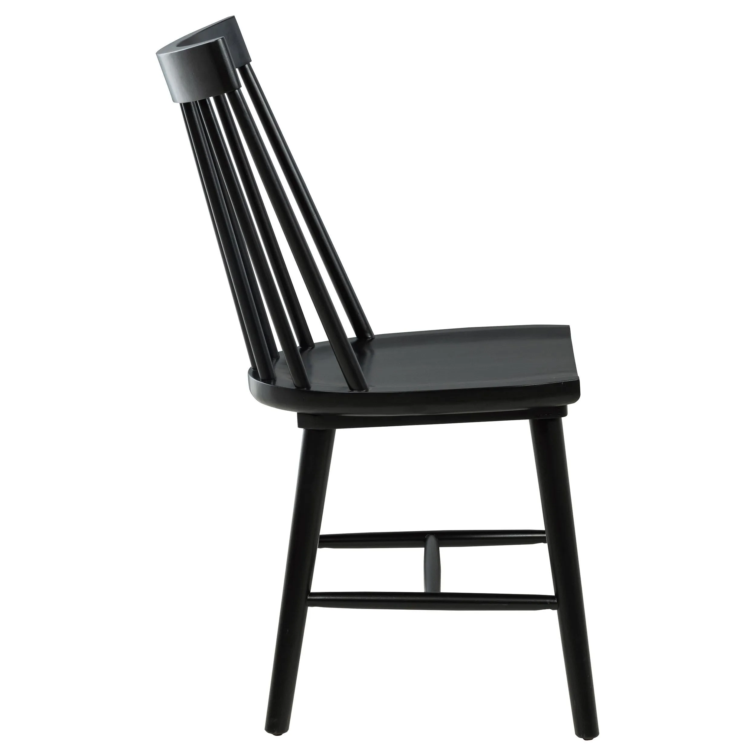 Middleton Black Solid Wood Dining Side Chair, Set of 2 - Image 10