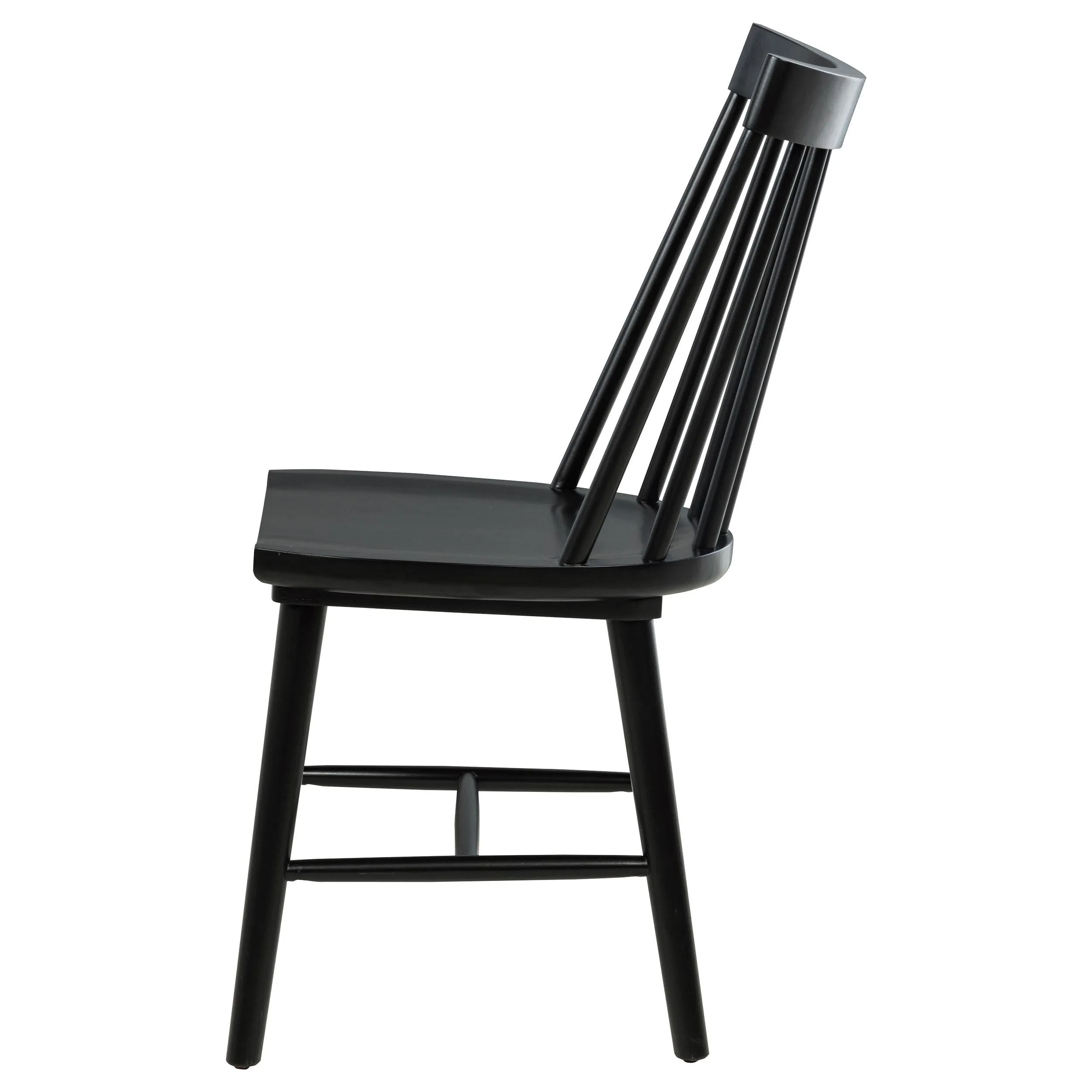 Middleton Black Solid Wood Dining Side Chair, Set of 2 - Image 6
