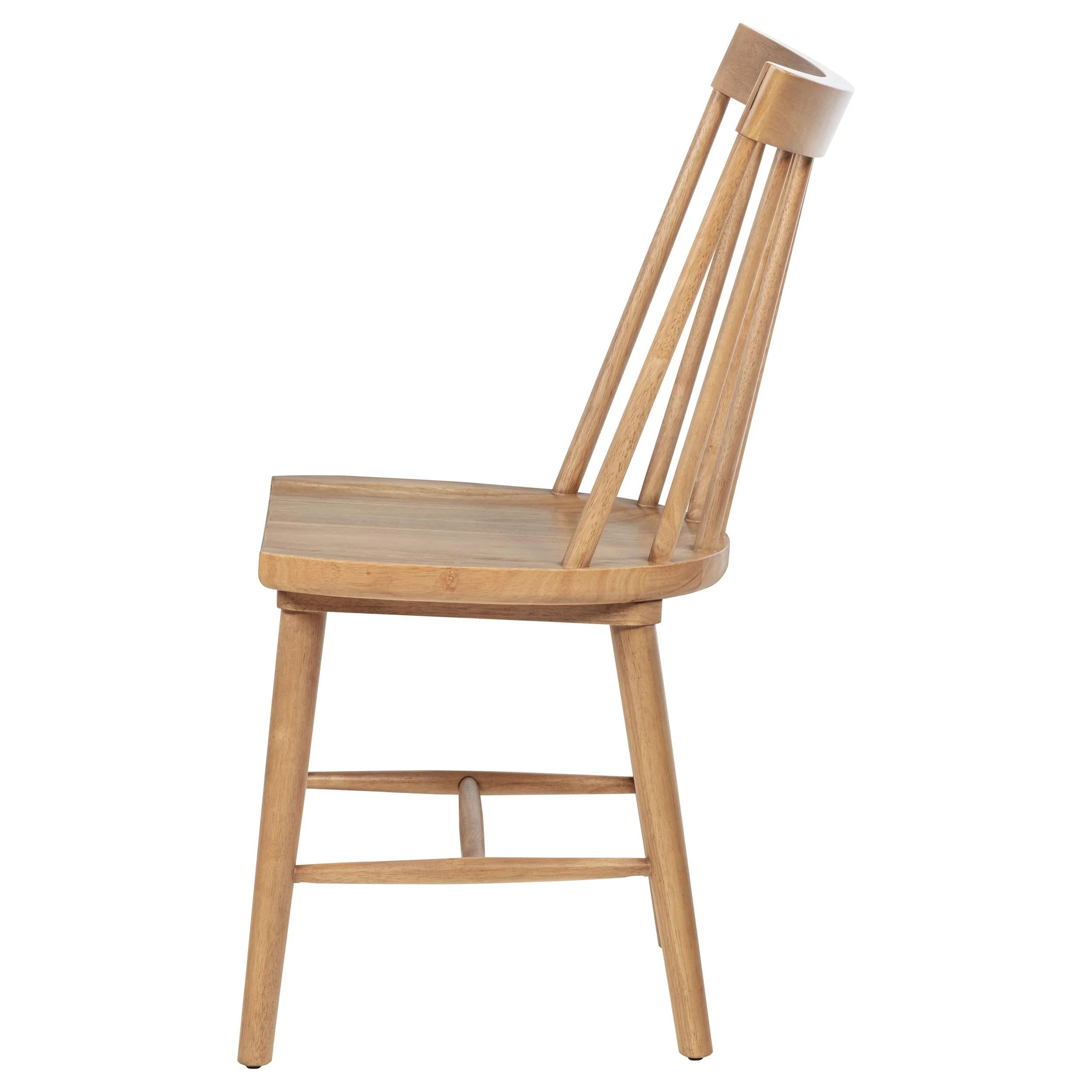 Middleton Brown Solid Wood Dining Side Chair, Set of 2 - Image 6