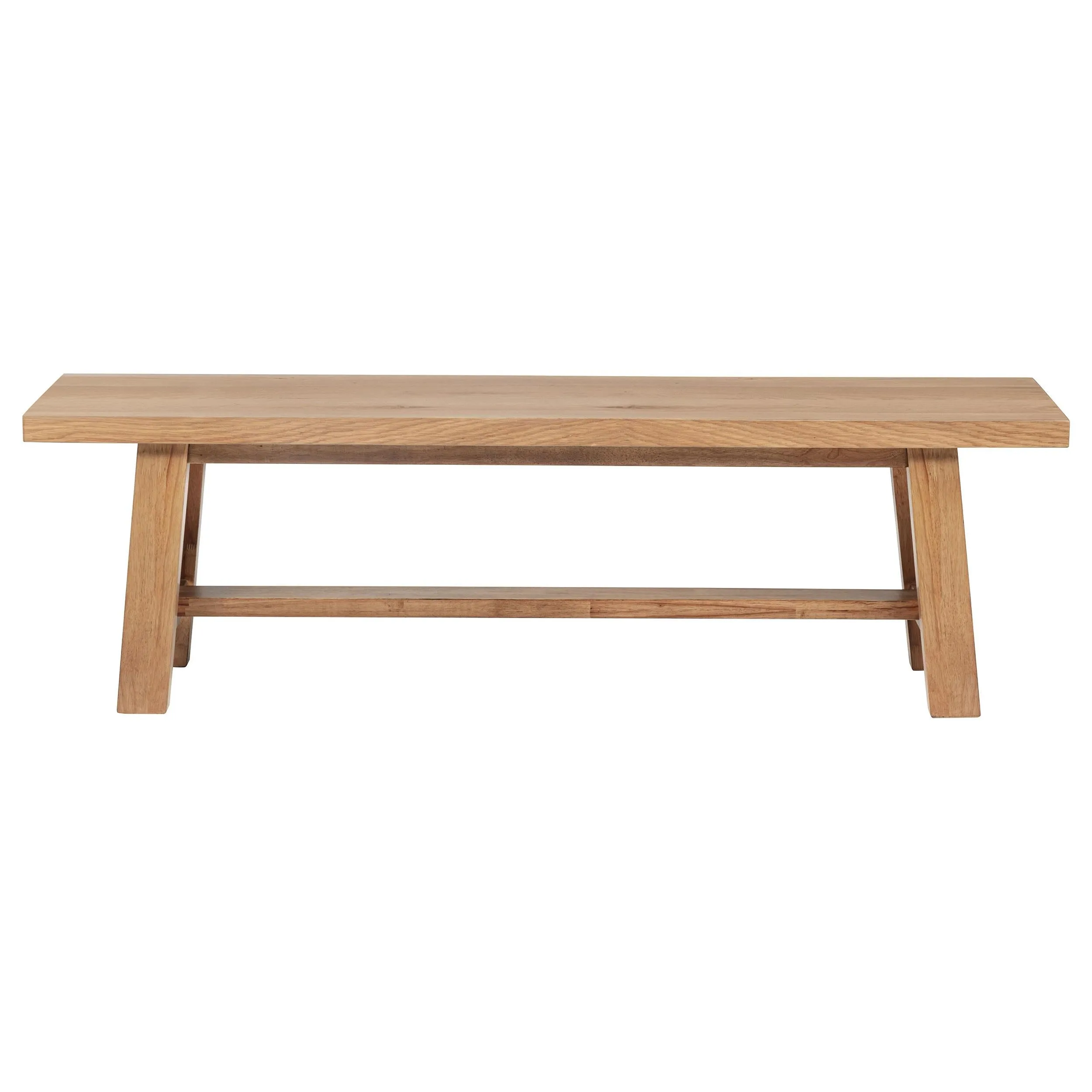 Middleton Natural Brown Wood Backless Dining Bench - Image 3