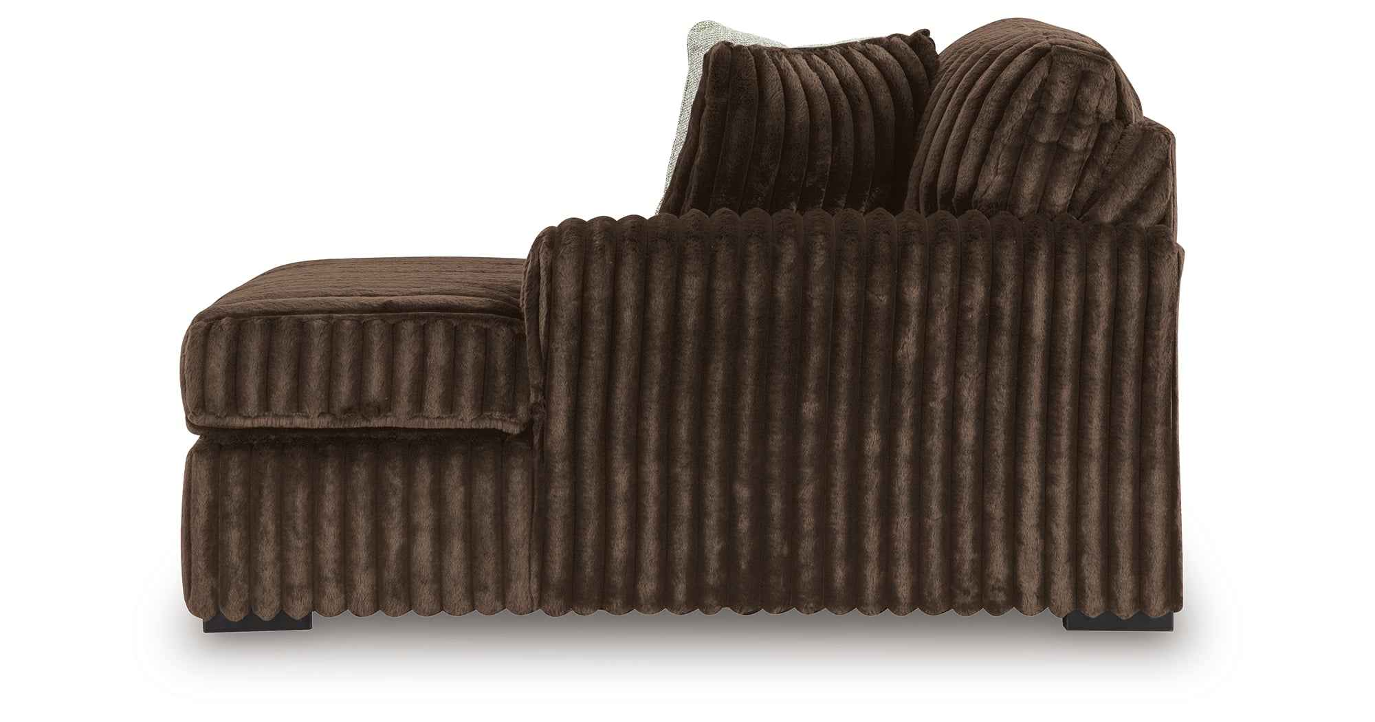 Midnight-Madness Chocolate 3-Piece Sectional with Ottoman - Image 10