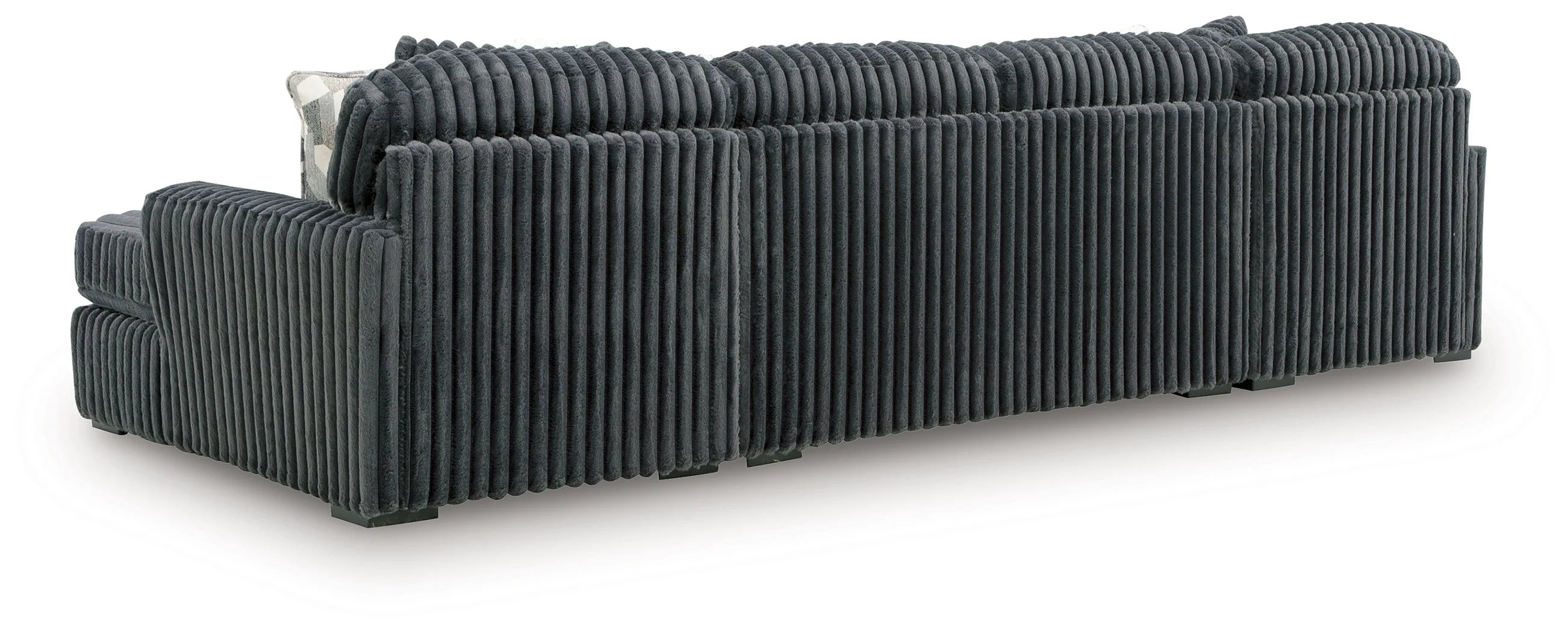 Midnight-Madness Gunmetal 3-Piece Double Chaise Sectional - Image 3