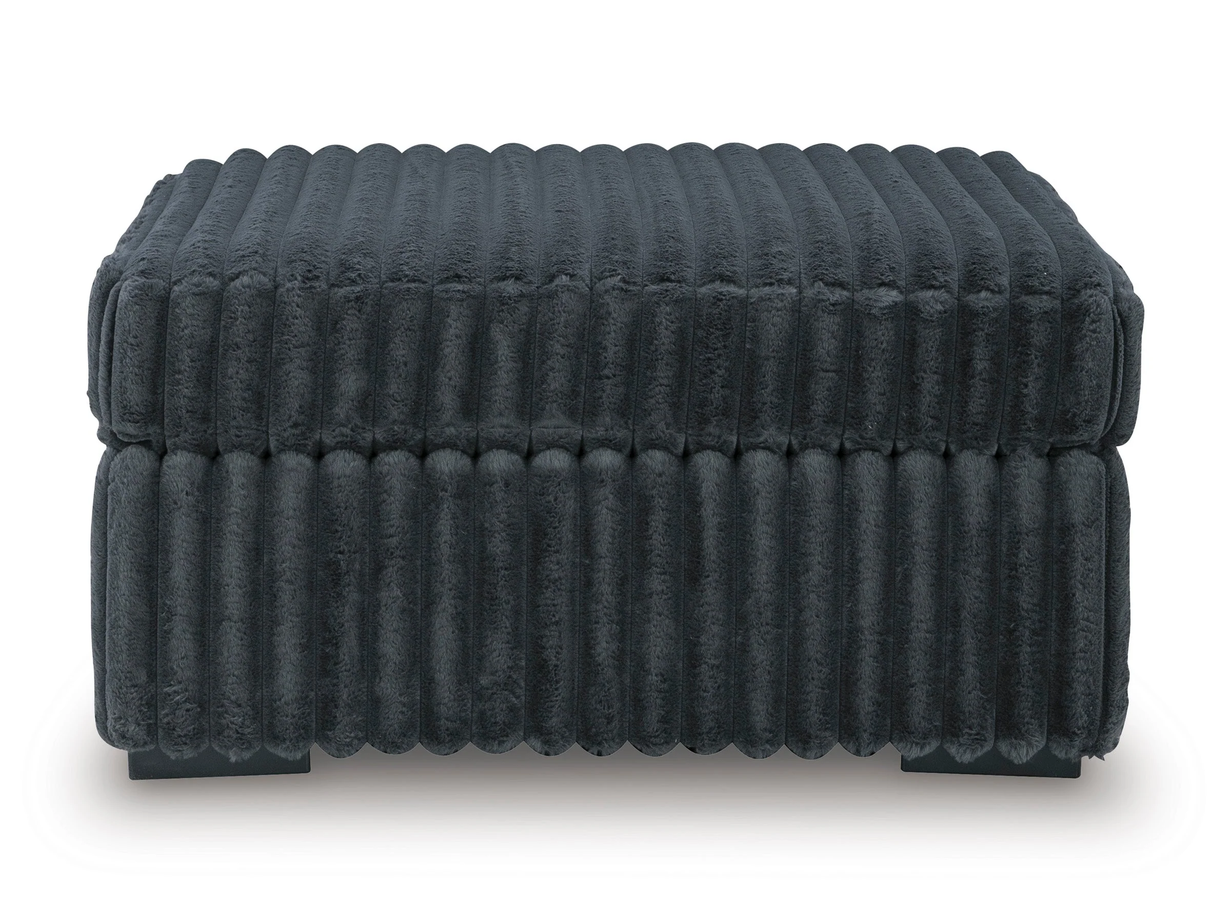 Midnight-Madness Gunmetal Oversized Accent Ottoman - Image 3