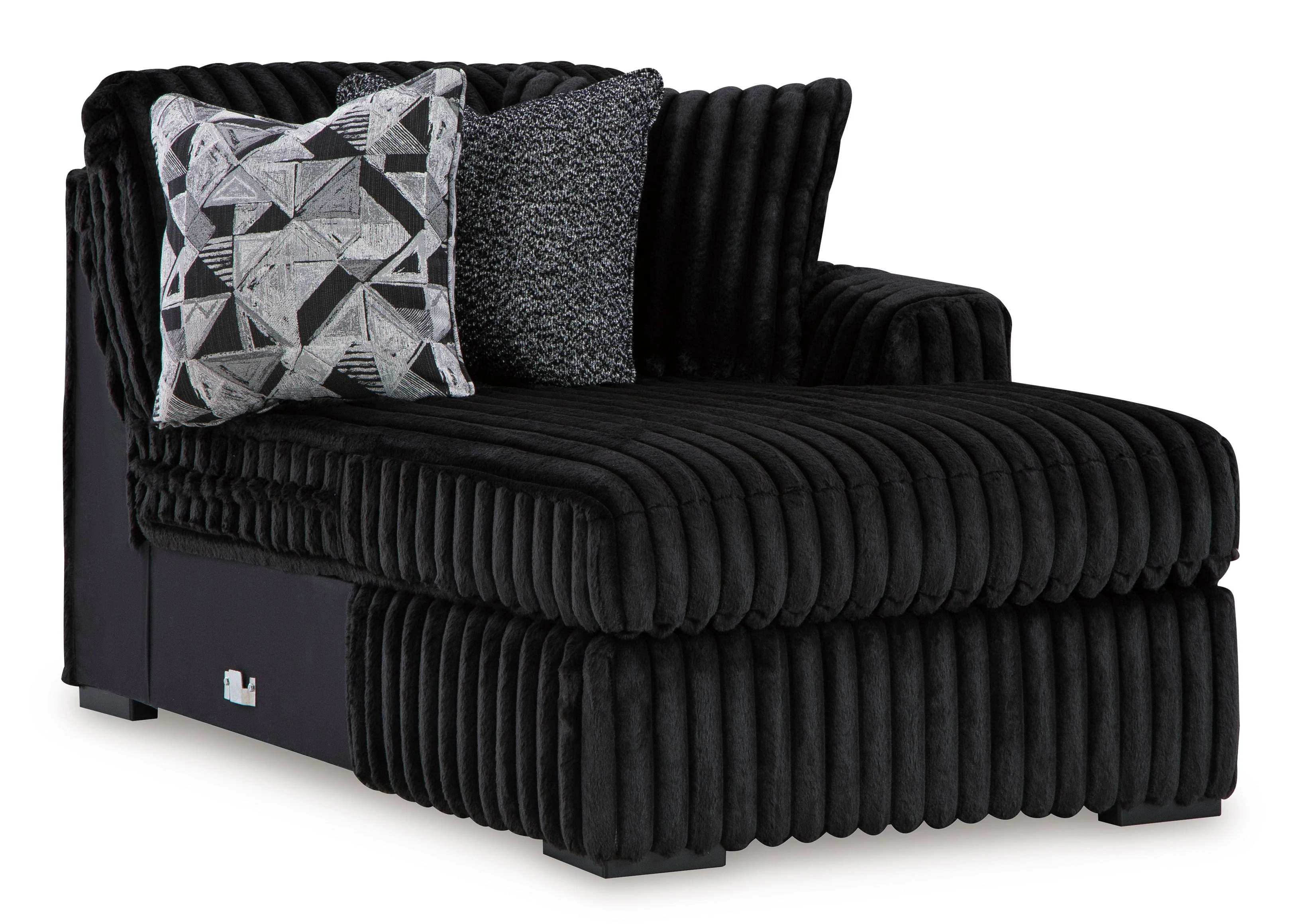 Midnight-Madness Onyx 2-Piece Right Arm Facing Chaise Sectional - Image 6