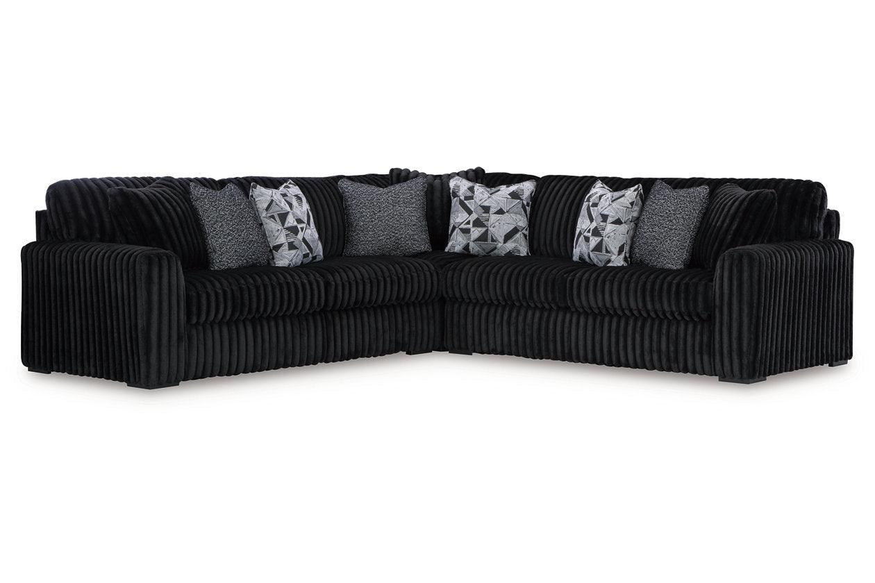 Midnight-Madness Onyx 3-Piece Sectional - Image 2