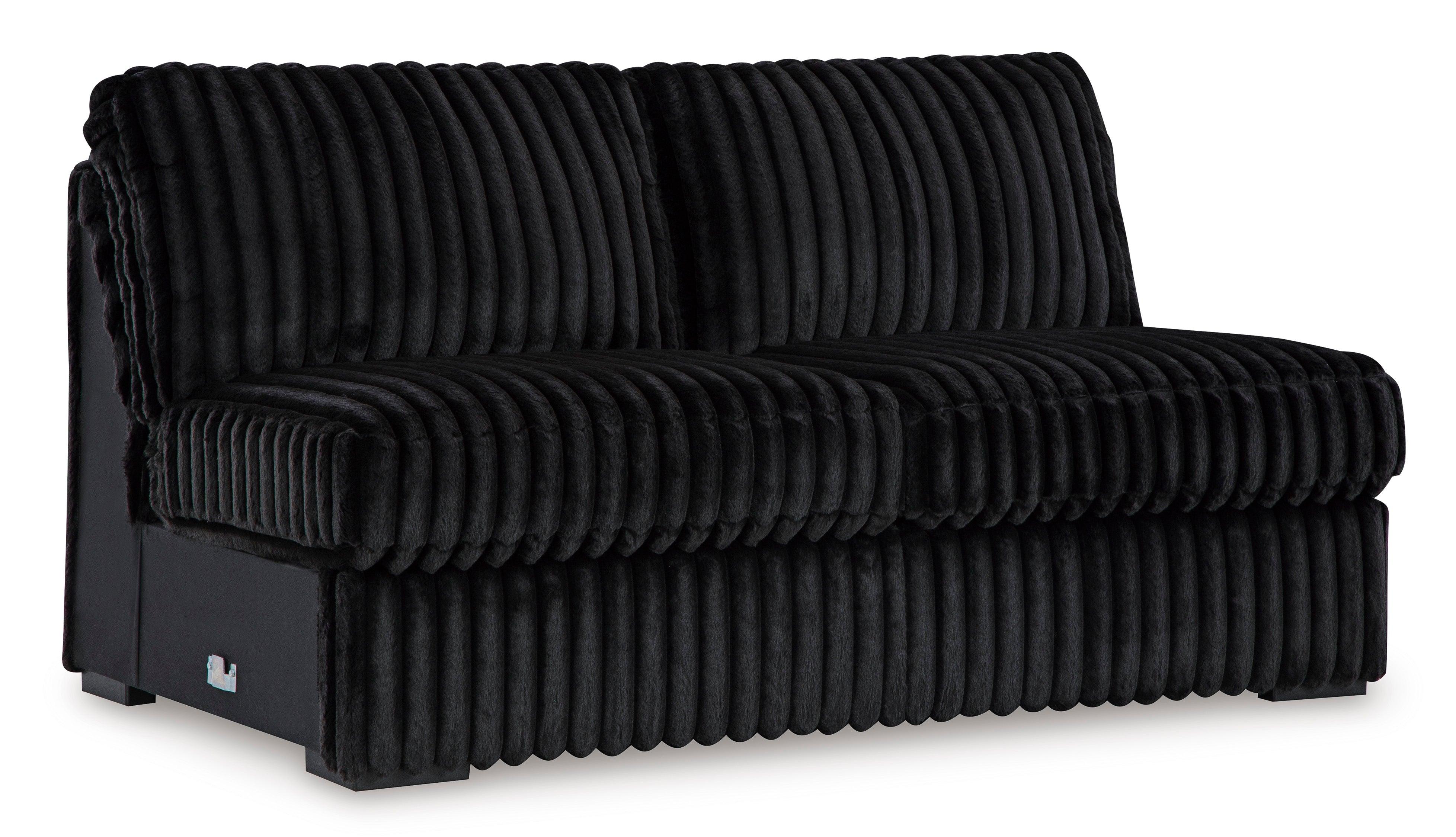 Midnight-Madness Onyx 4-Piece Left Arm Facing Chaise Sectional - Image 11