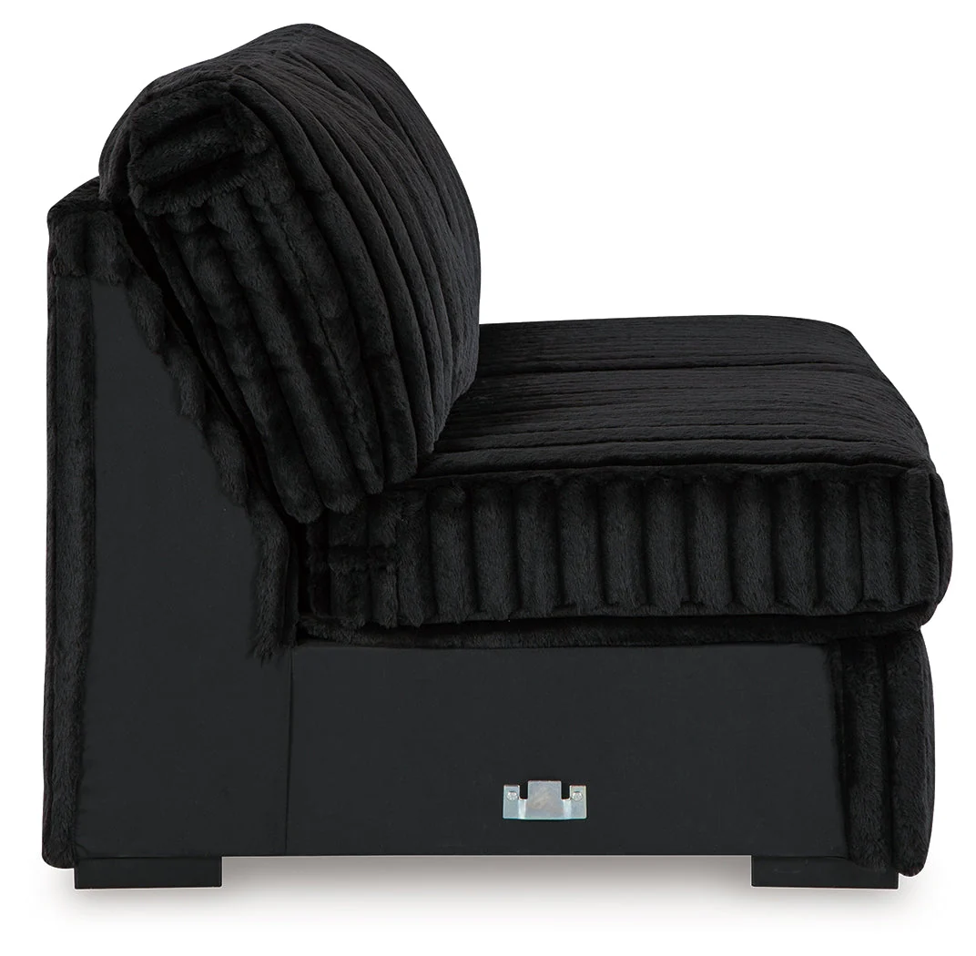 Midnight-Madness Onyx 4-Piece Sectional - Image 4