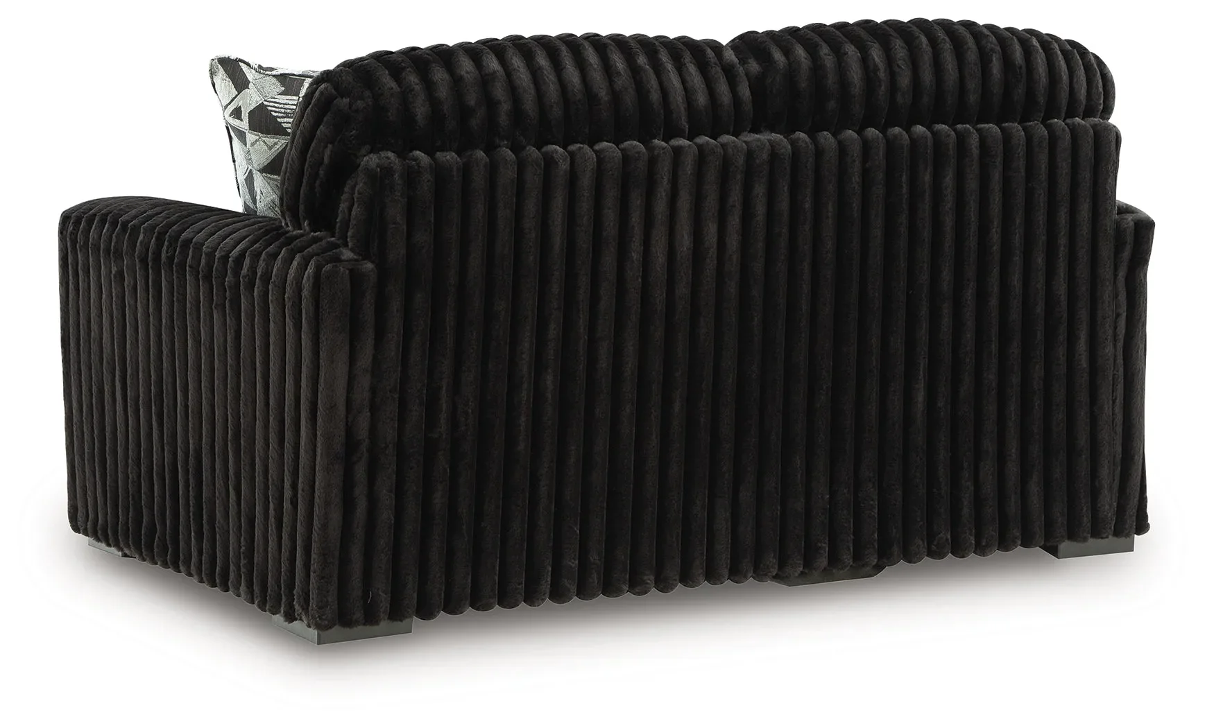 Midnight-Madness Onyx Loveseat - Image 4