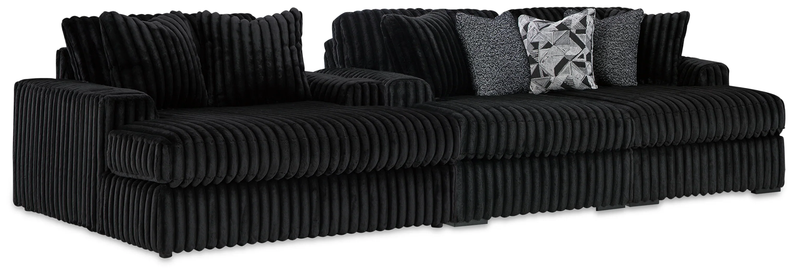 Midnight-Madness Onyx Super Chaise and Oversized Chaise