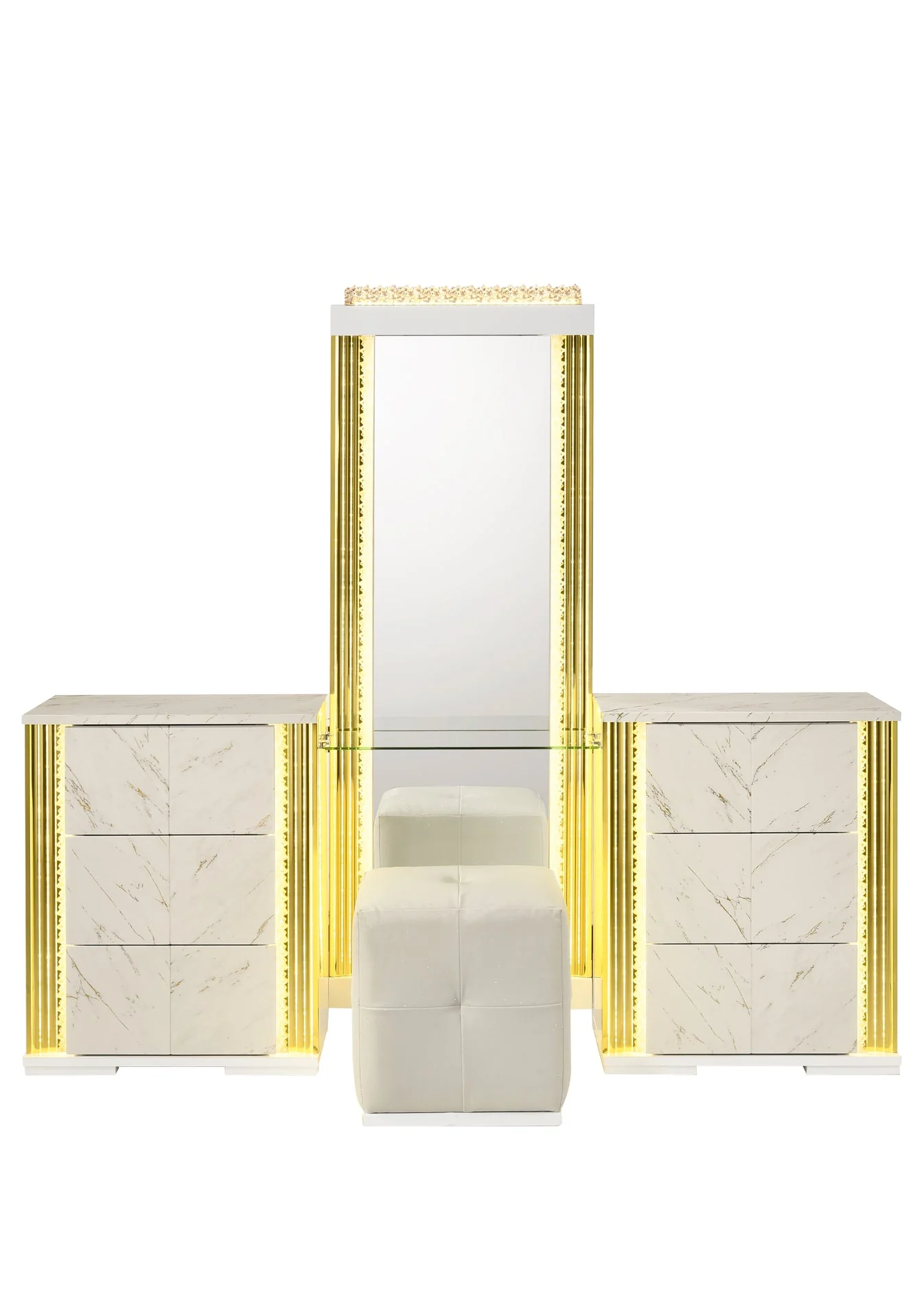 Mika White Vanity Set - Image 6