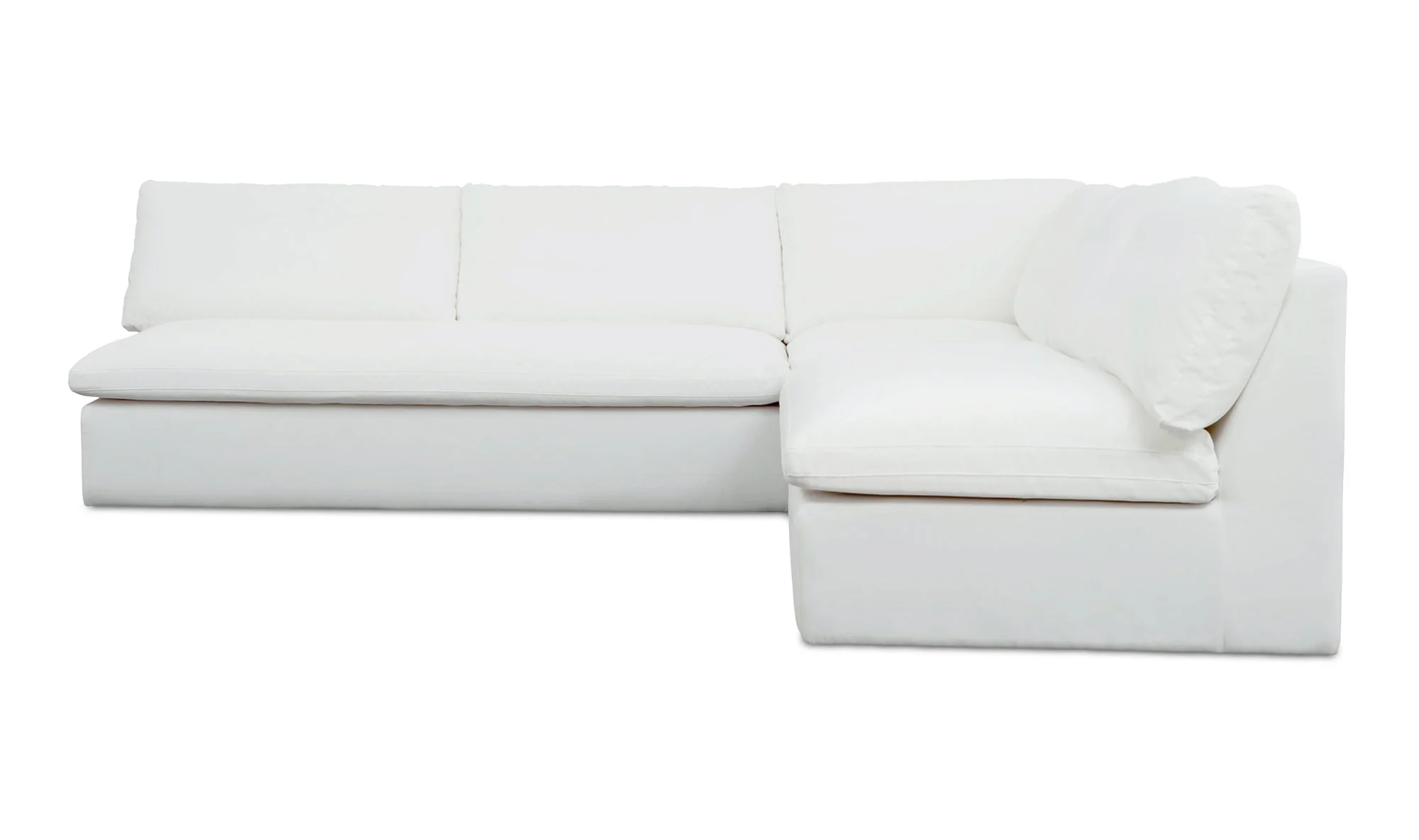 Miles Outdoor Modular 3 Piece White - Image 9