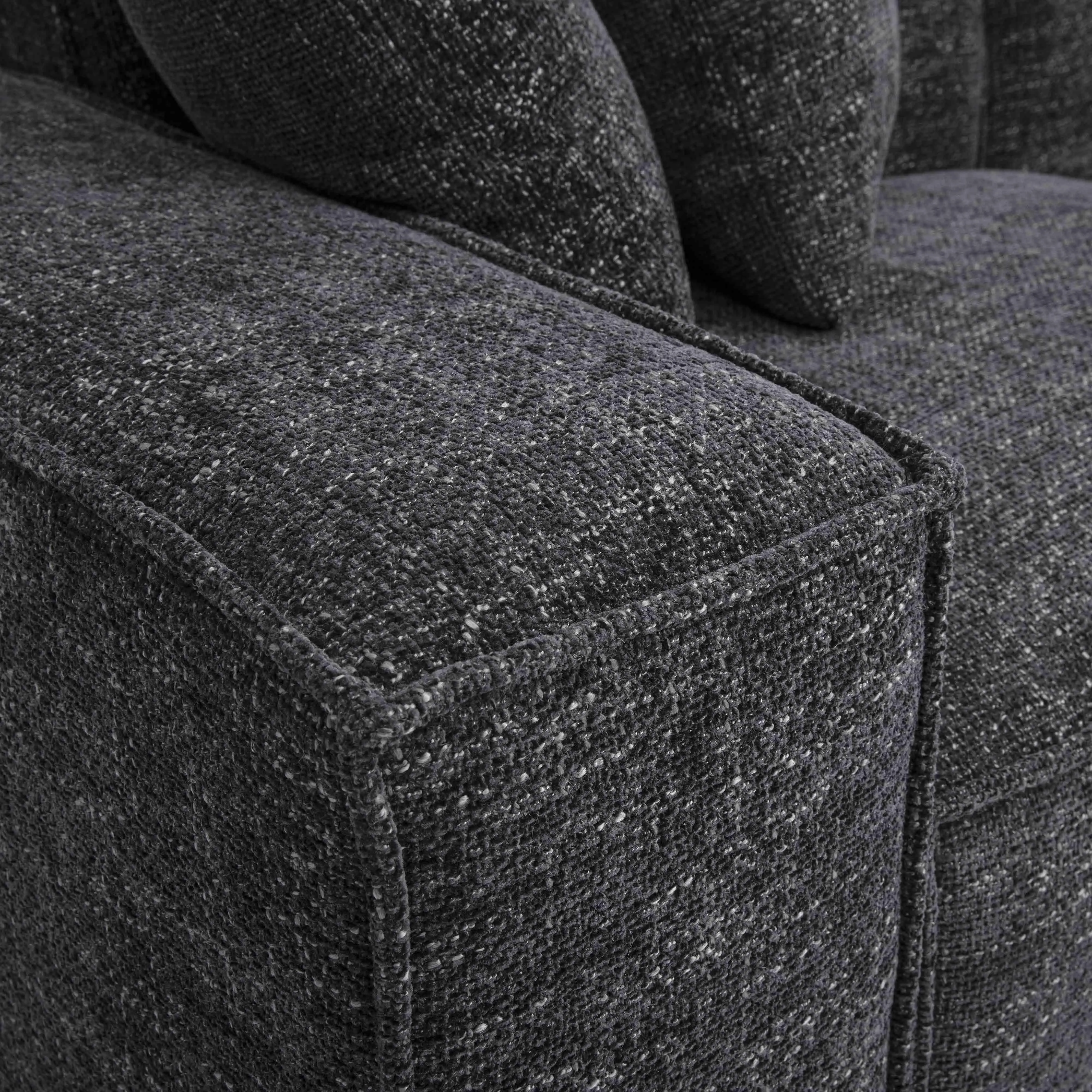 Mindy Chenille Basketweave Modular Sofa - Image 14