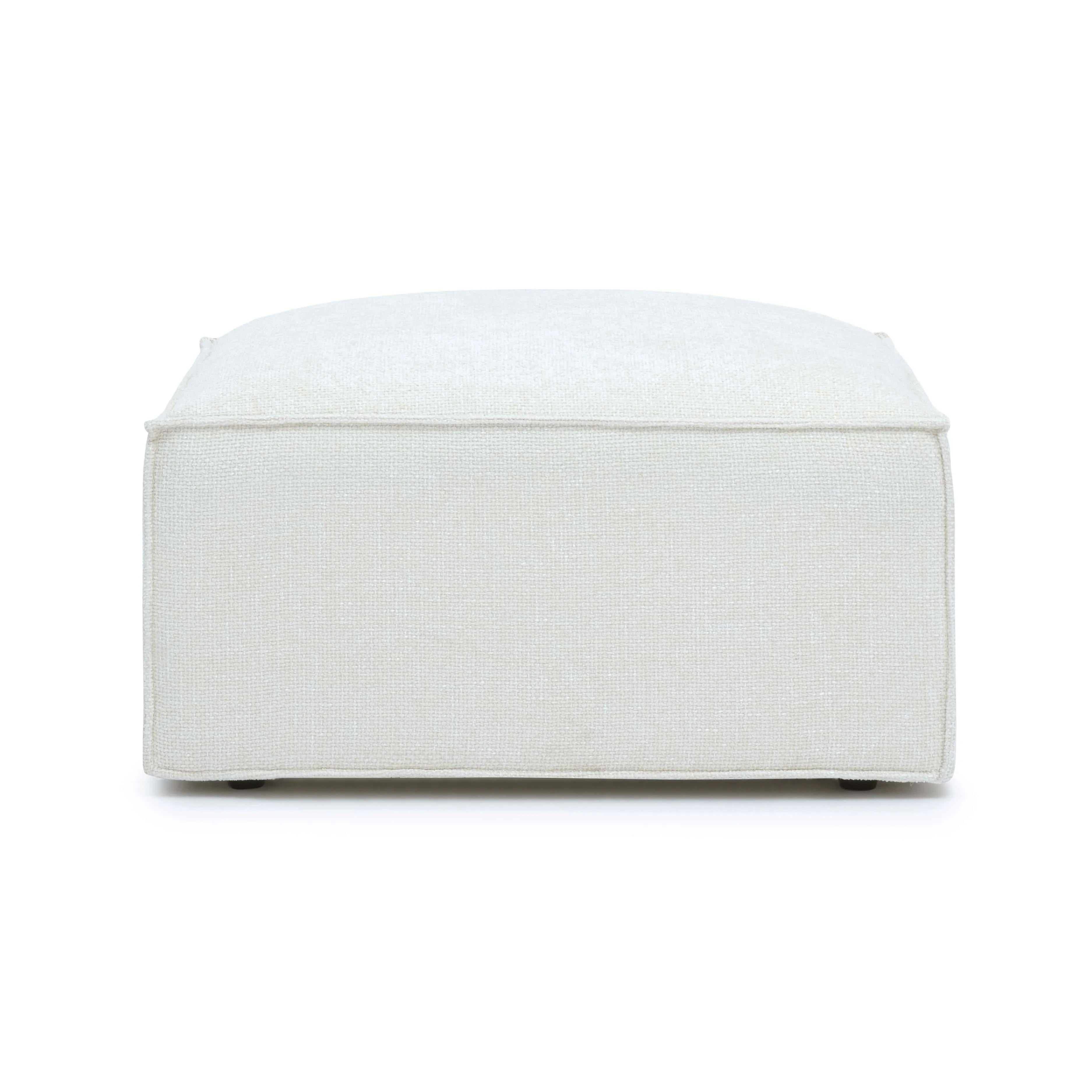Mindy Chenille Basketweave Ottoman