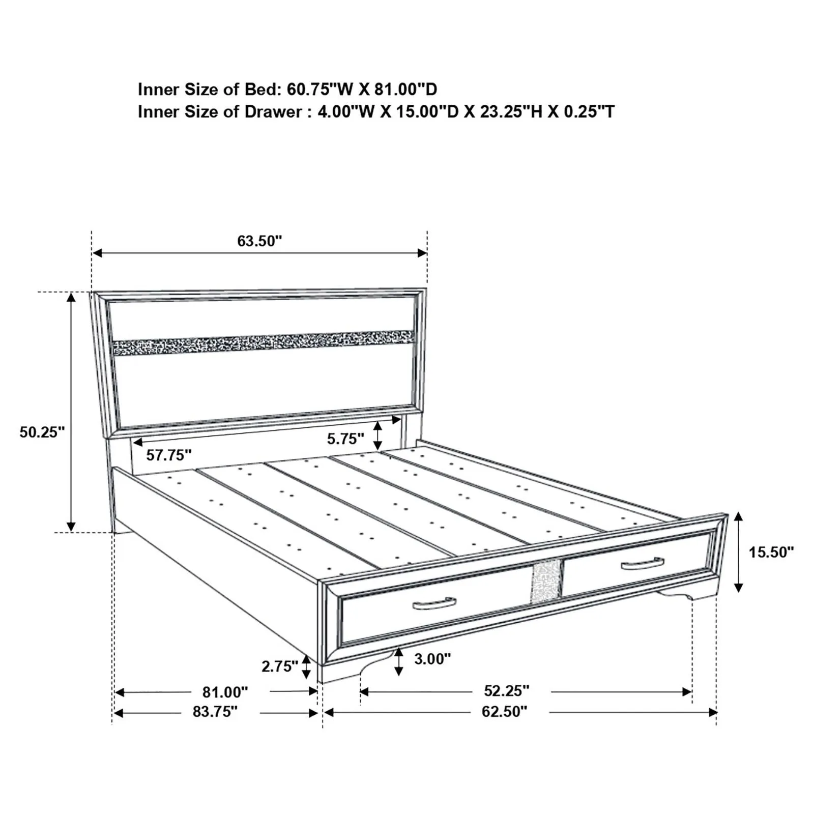 Miranda 5-Piece Queen Platform Storage Bedroom Set - Image 15