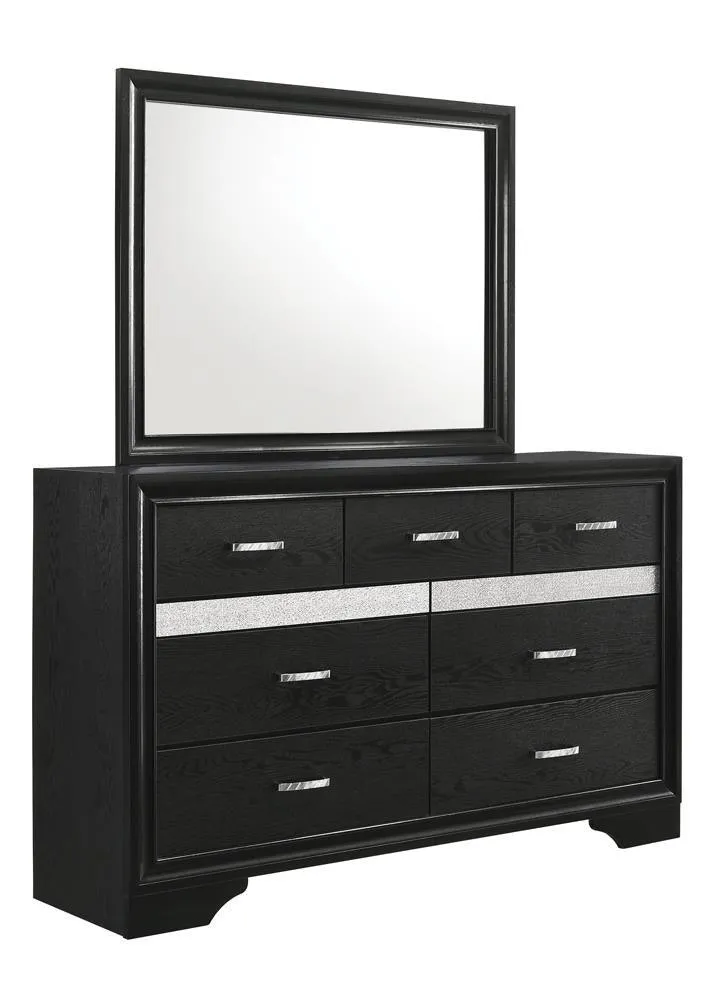 Miranda Black Rectangular Mirror - Image 6