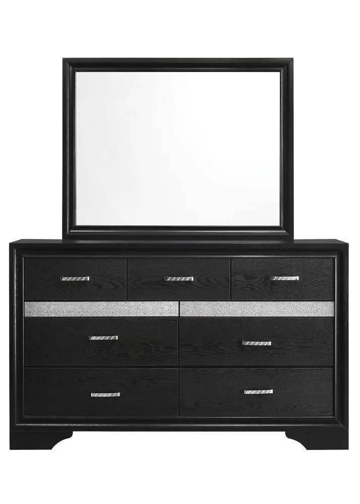 Miranda Black Rectangular Mirror - Image 7