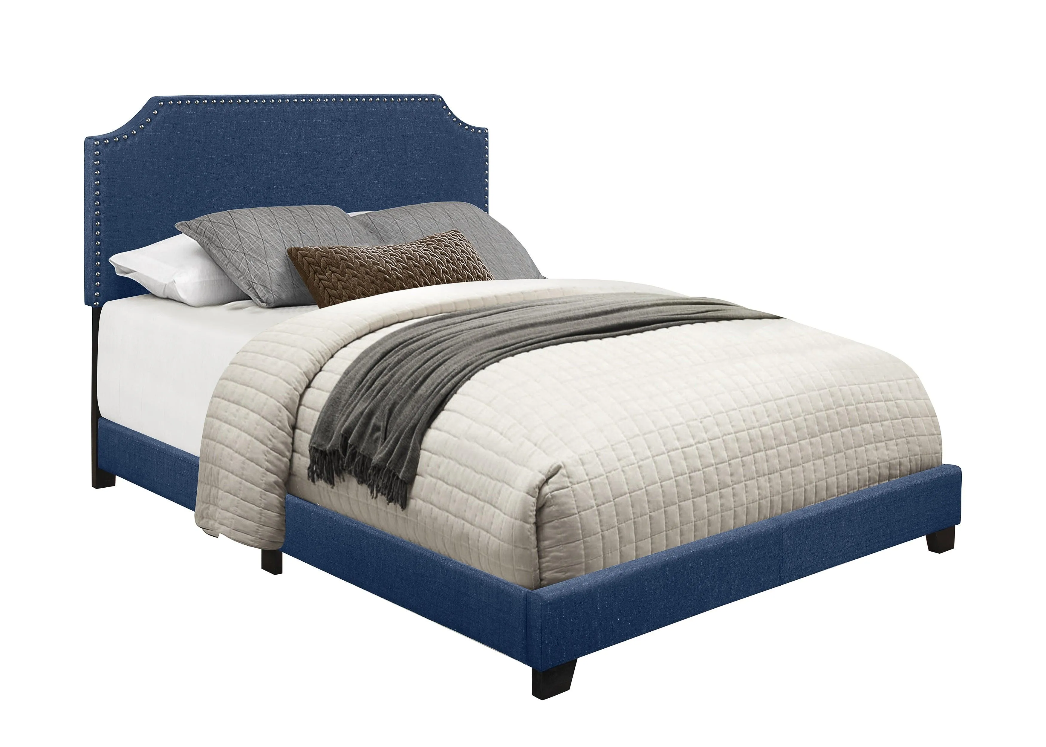 Miranda Blue King Upholstered Bed - Image 3