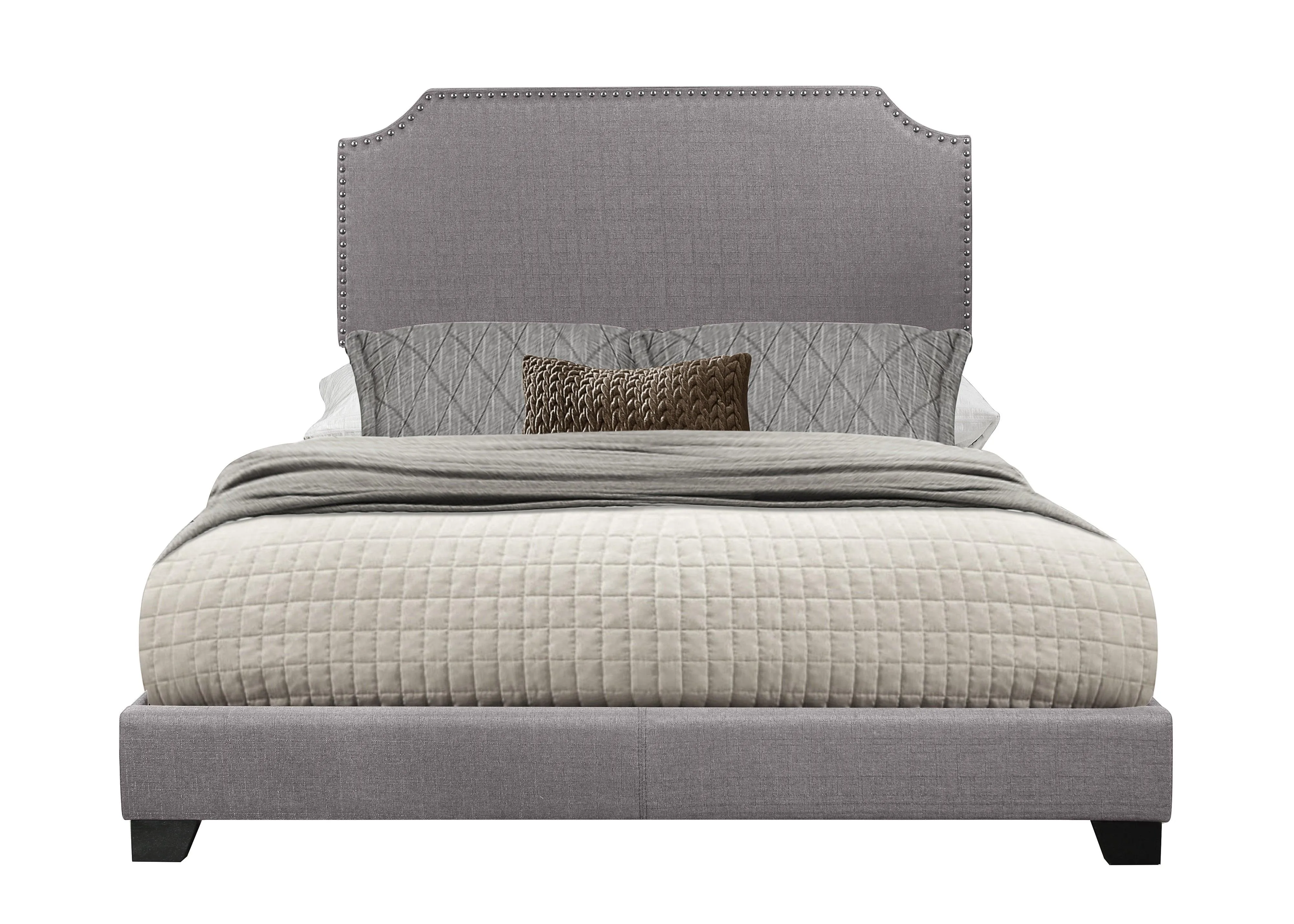 Miranda Gray Full Upholstered Bed - Image 2
