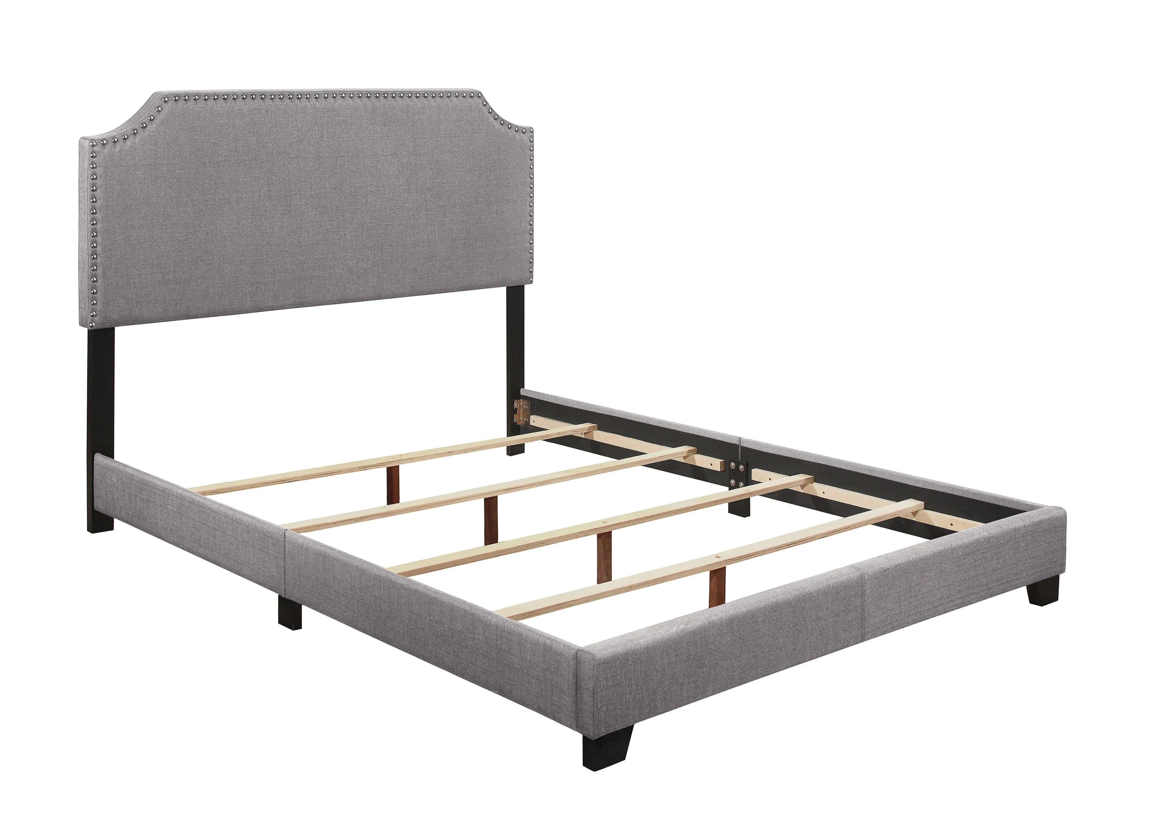 Miranda Gray Full Upholstered Bed - Image 3