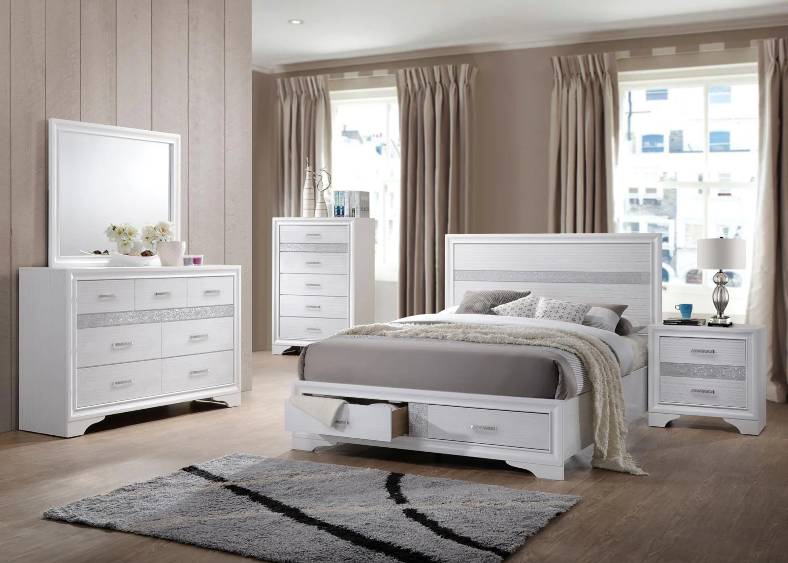 Miranda 5-Piece Queen Platform Storage Bedroom Set - Image 2