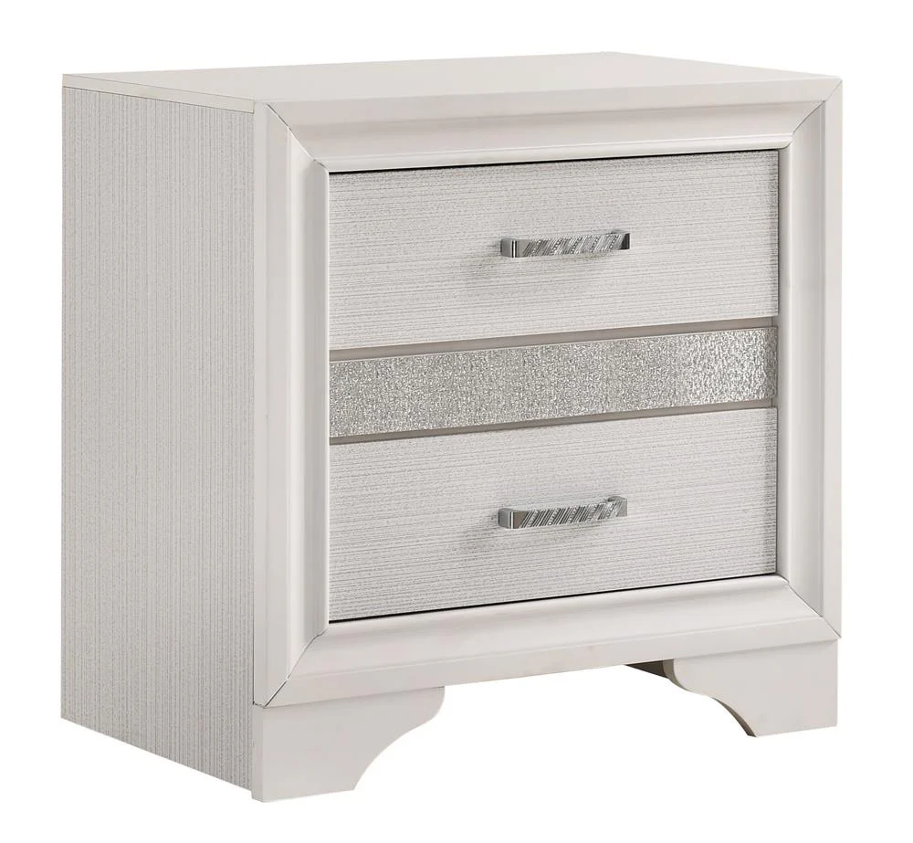 Miranda White 2-Drawer Nightstand Tray - Image 2