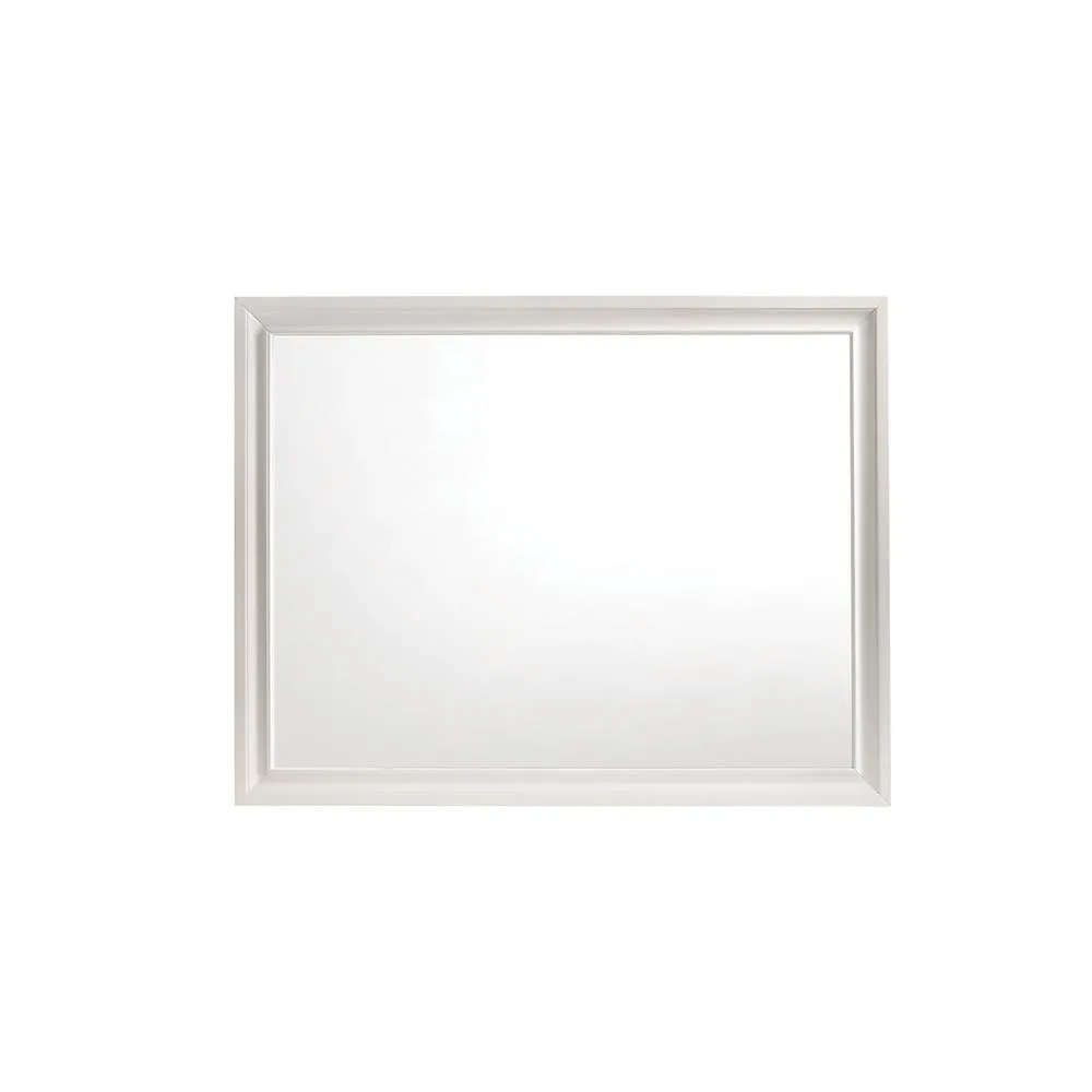 Miranda White Rectangular Mirror - Image 2