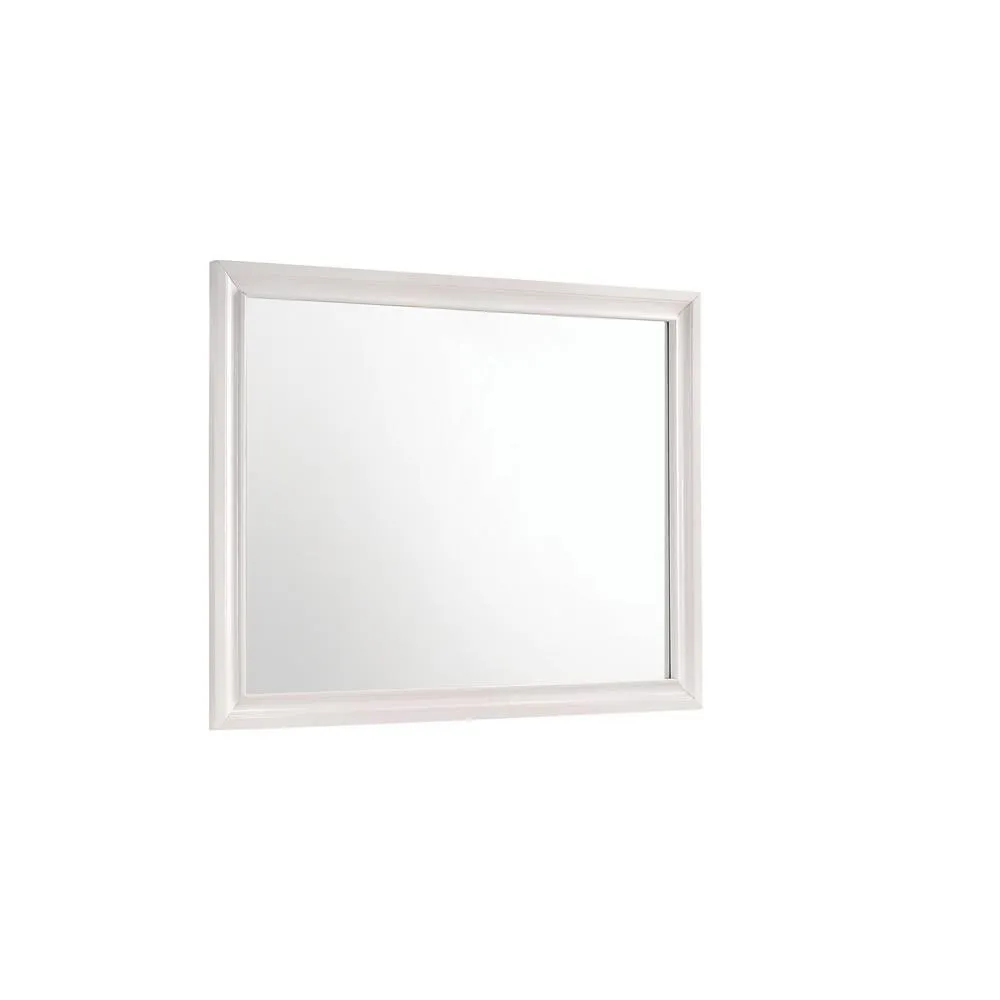 Miranda White Rectangular Mirror - Image 3